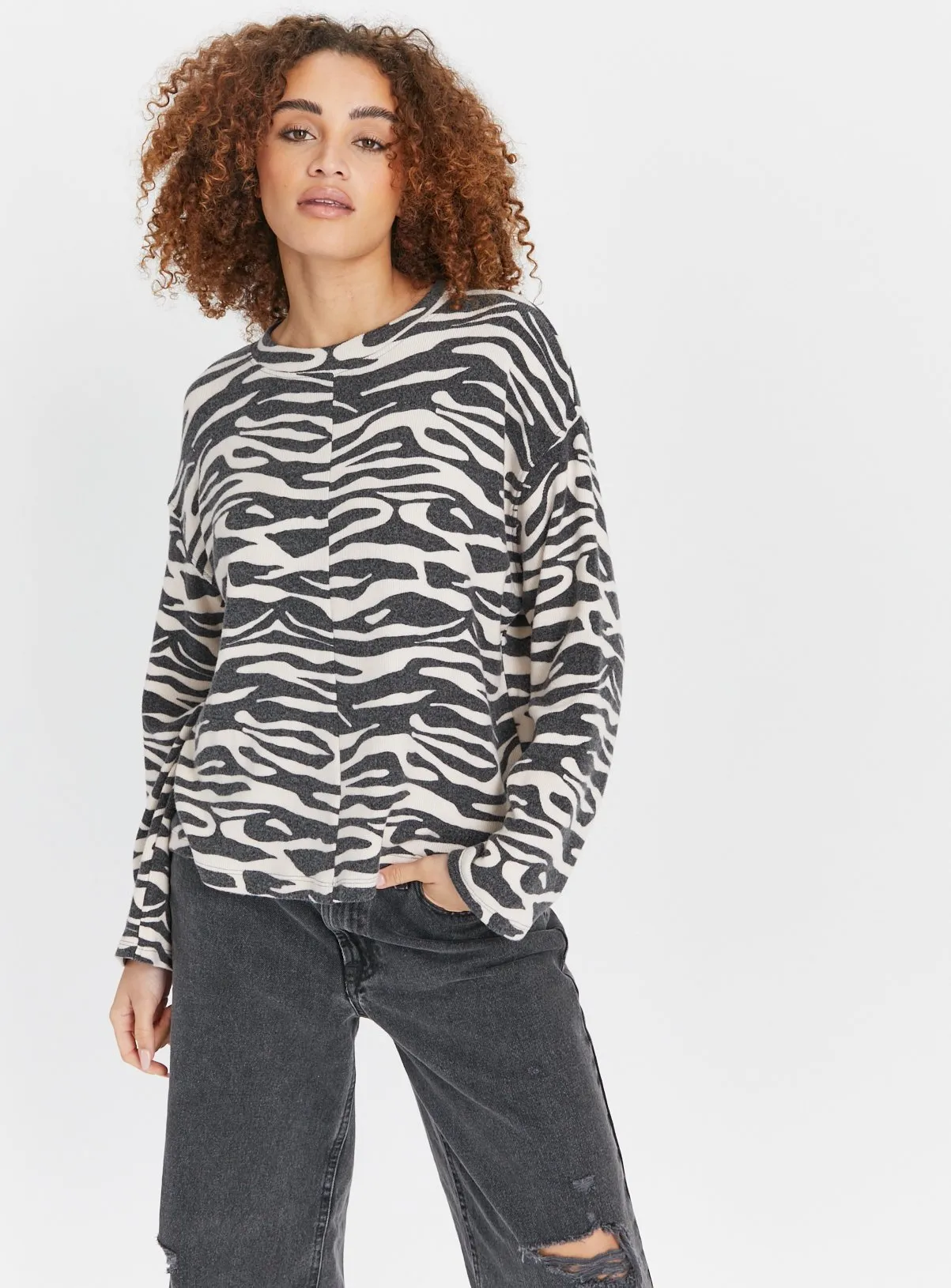 Buy Zebra Print Soft Touch Jumper 22 | Jumpers | Tu