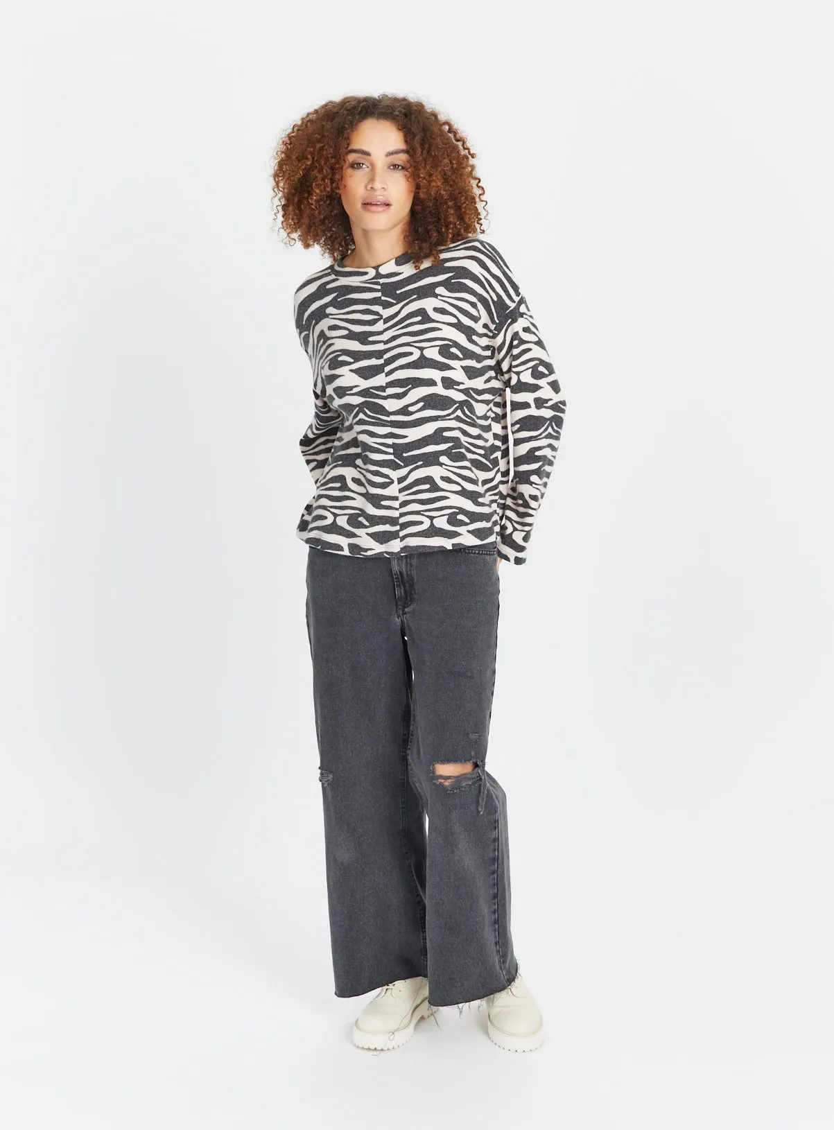 Buy Zebra Print Soft Touch Jumper 22 | Jumpers | Tu