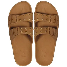 Cacatoes Camel Studded Sandals: 37/4