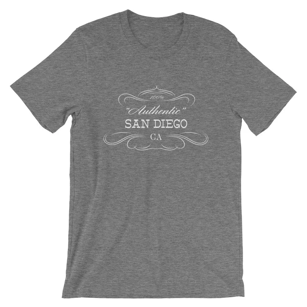 California - San Diego CA T-Shirt - Unisex Short Sleeve - Authentic