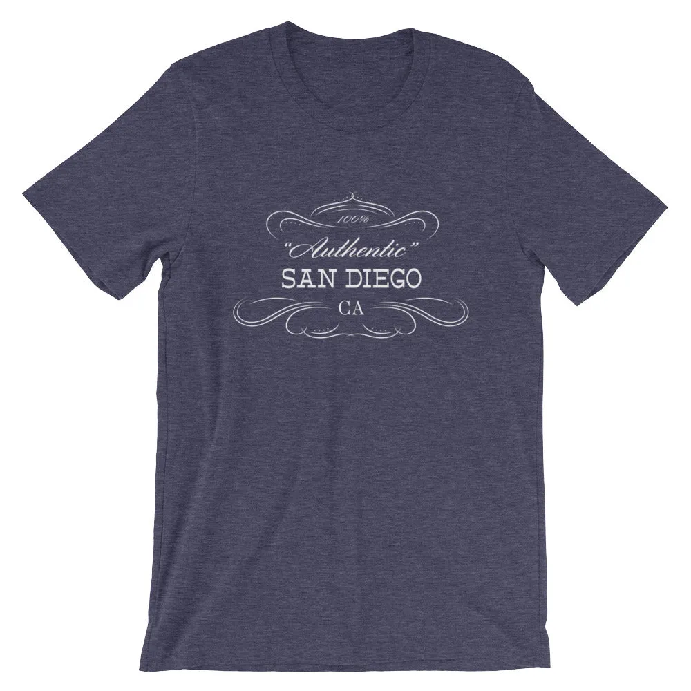 California - San Diego CA T-Shirt - Unisex Short Sleeve - Authentic