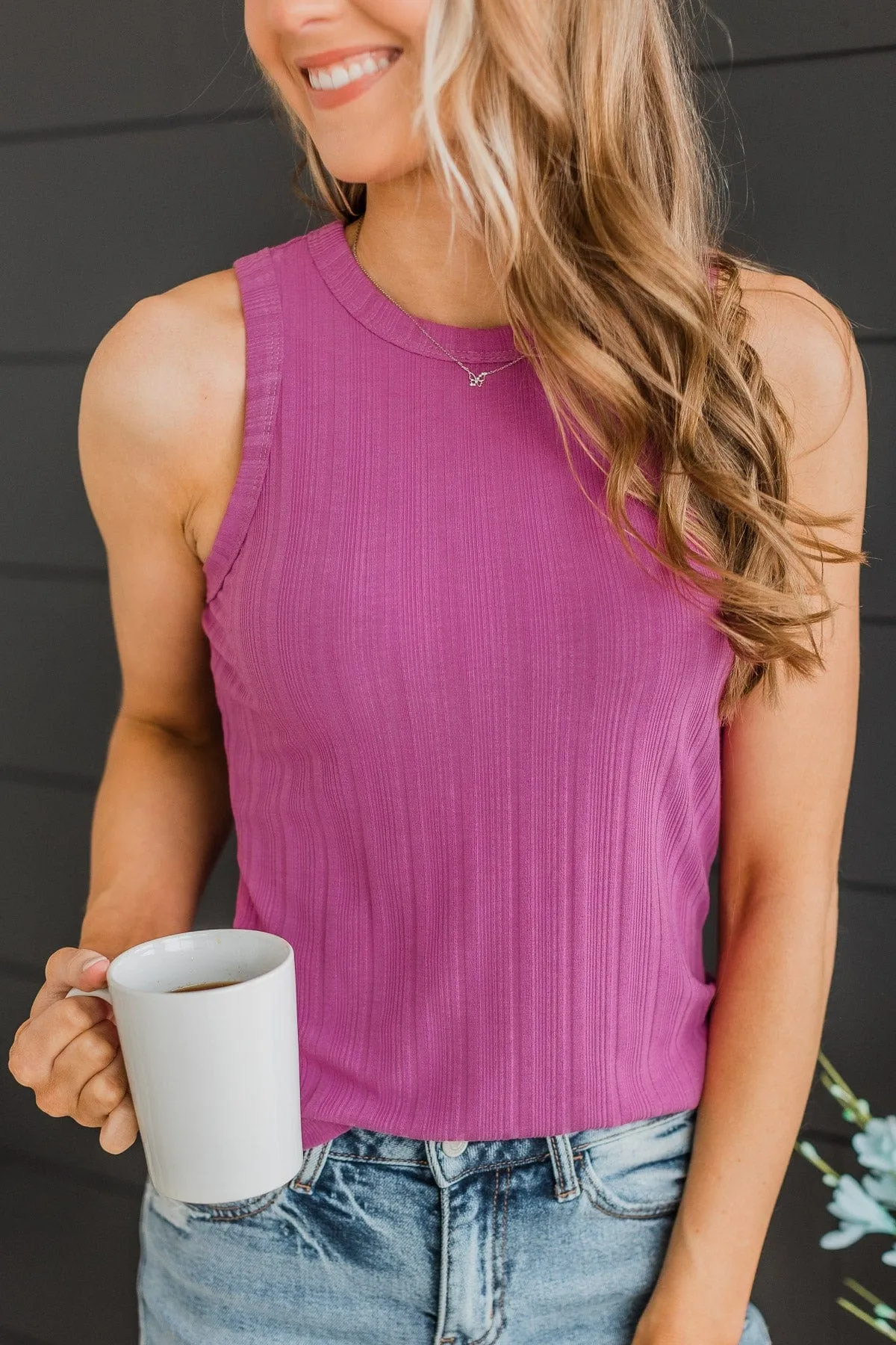 Orchid Knit Tank Top