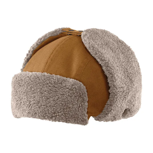 CARHARTT SHERPA LINED TRAPPER HAT - CARHARTT BROWN