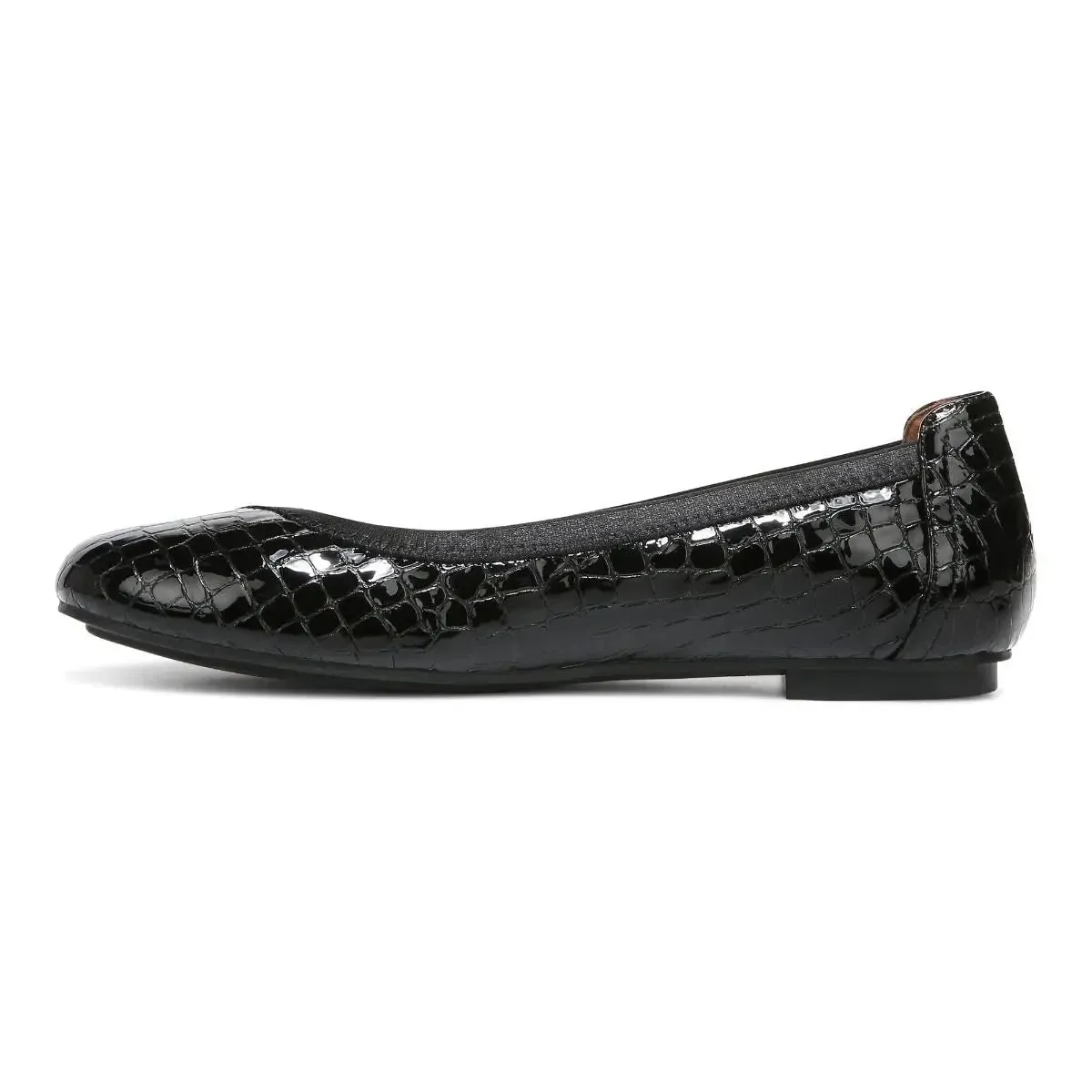 Caroll Ballet Flat - Black Croc