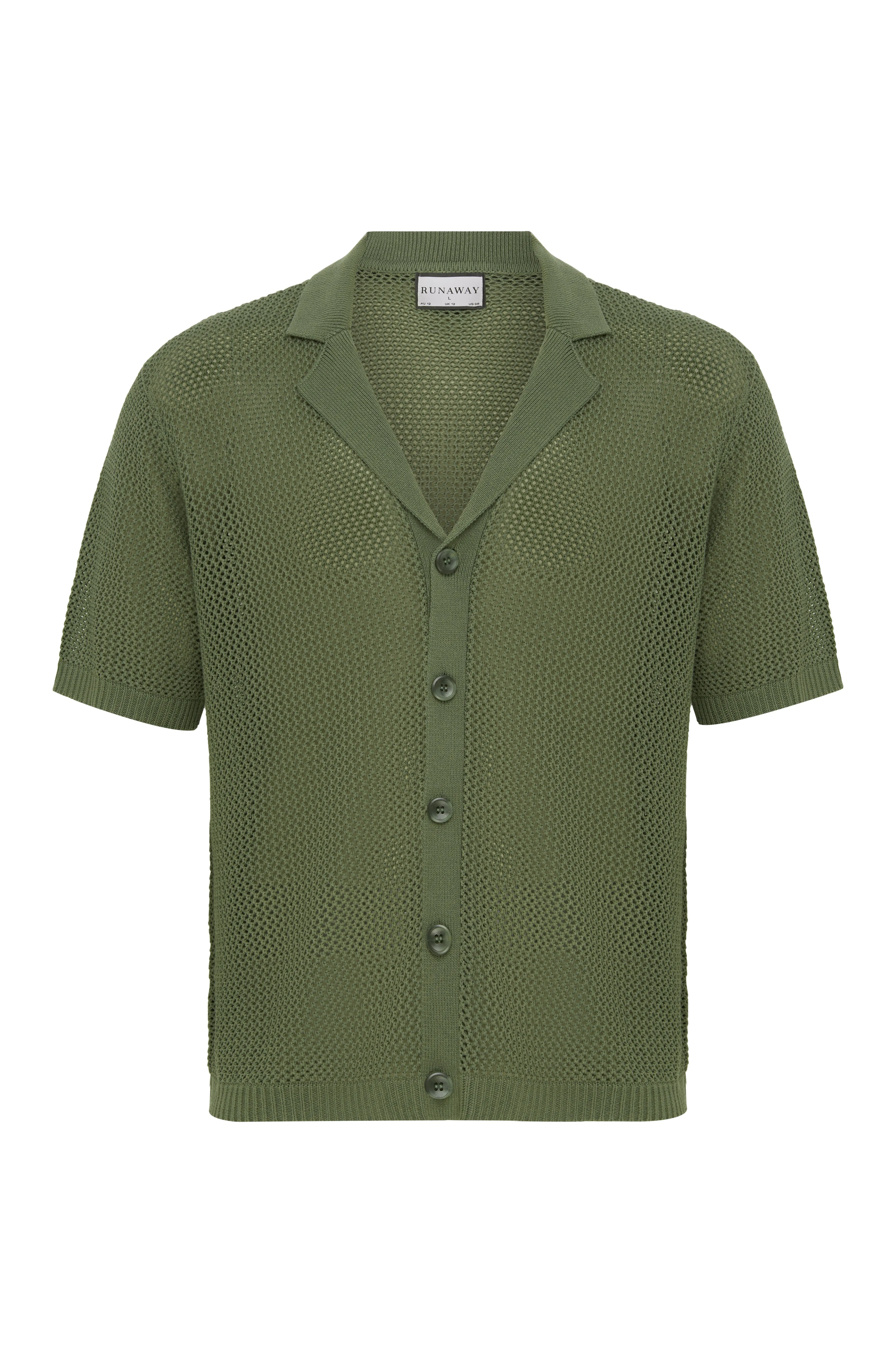 CASPER KNIT SHIRT - MILITARY