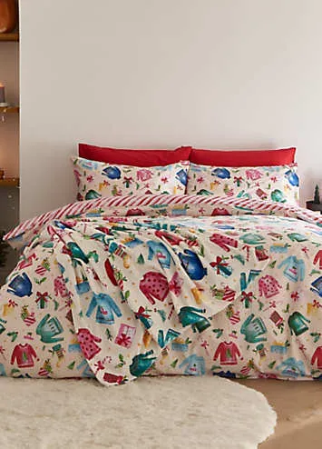 Catherine Lansfield Christmas Duvet Cover Set - Kaleidoscope