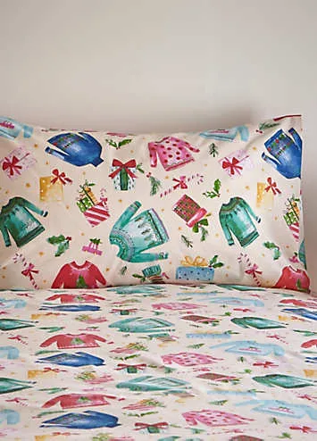 Catherine Lansfield Christmas Duvet Cover Set - Kaleidoscope