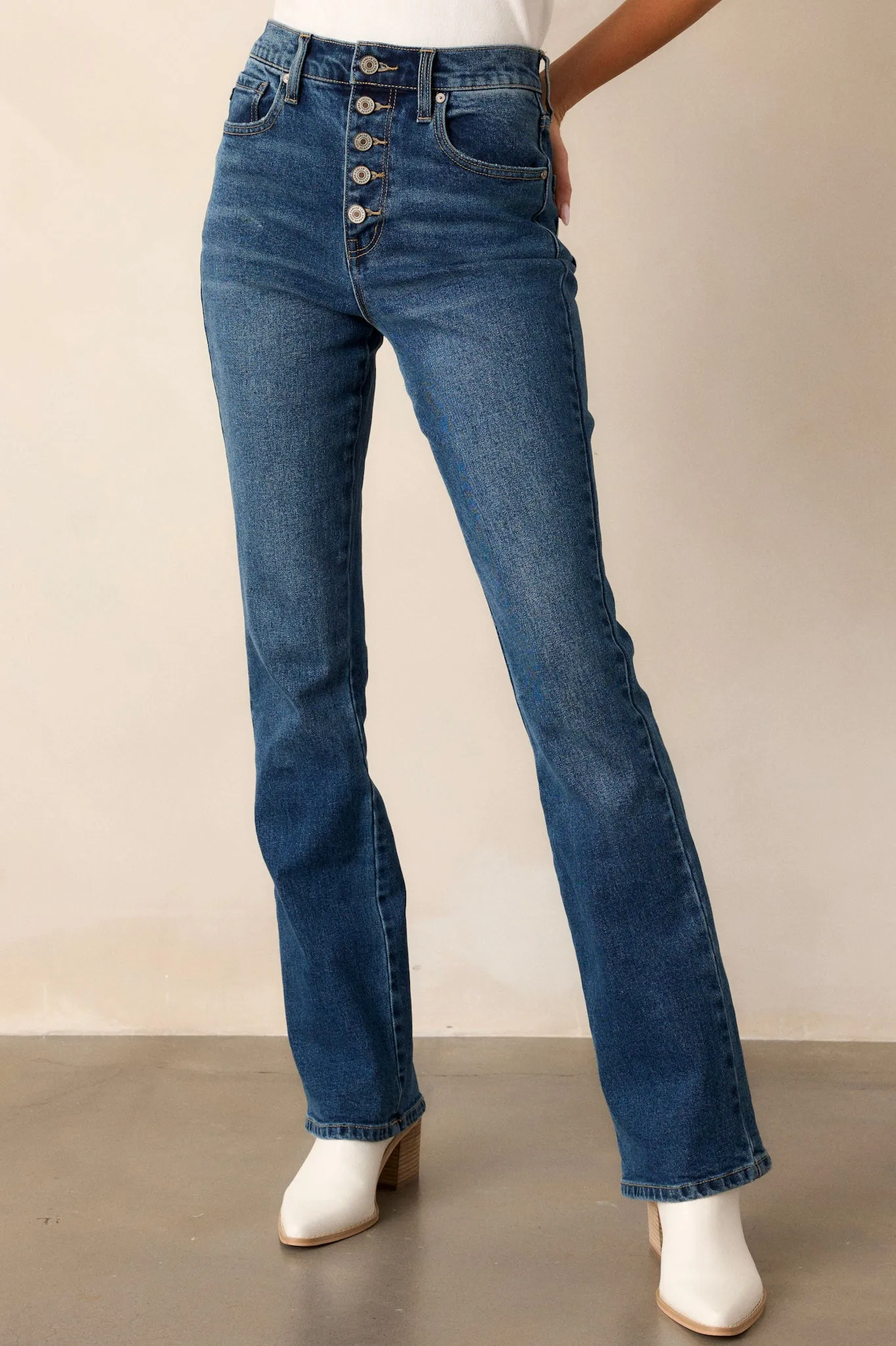 Charmed Life Dark Wash Straight Leg Jeans