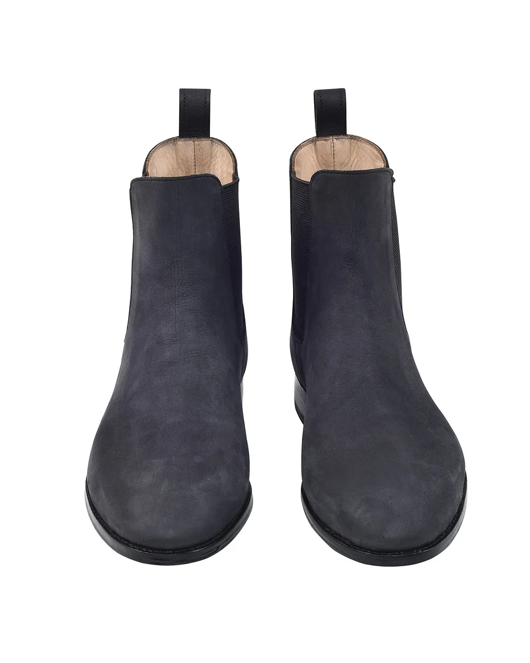 Black Nubuck Chelsea Boots