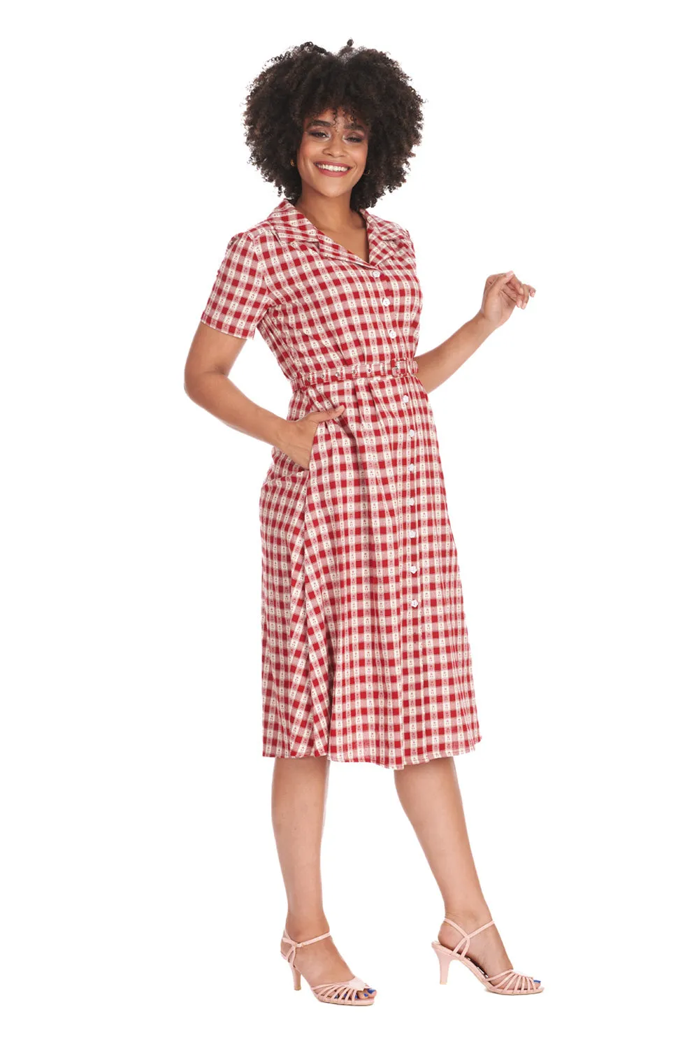 Cherry Checkered Dress