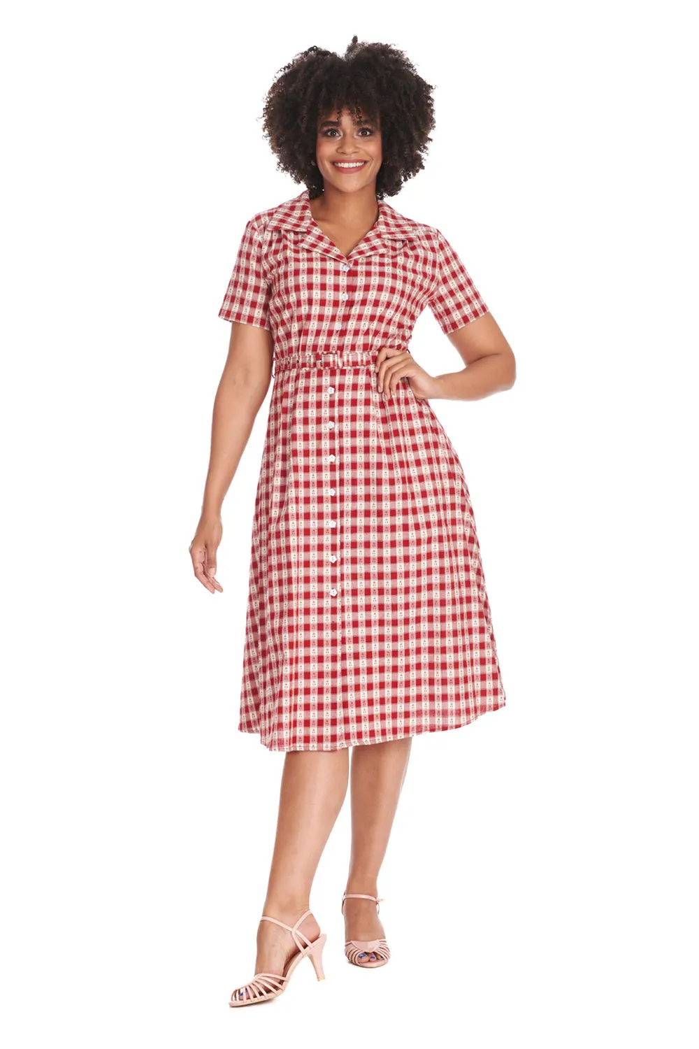 Cherry Checkered Dress