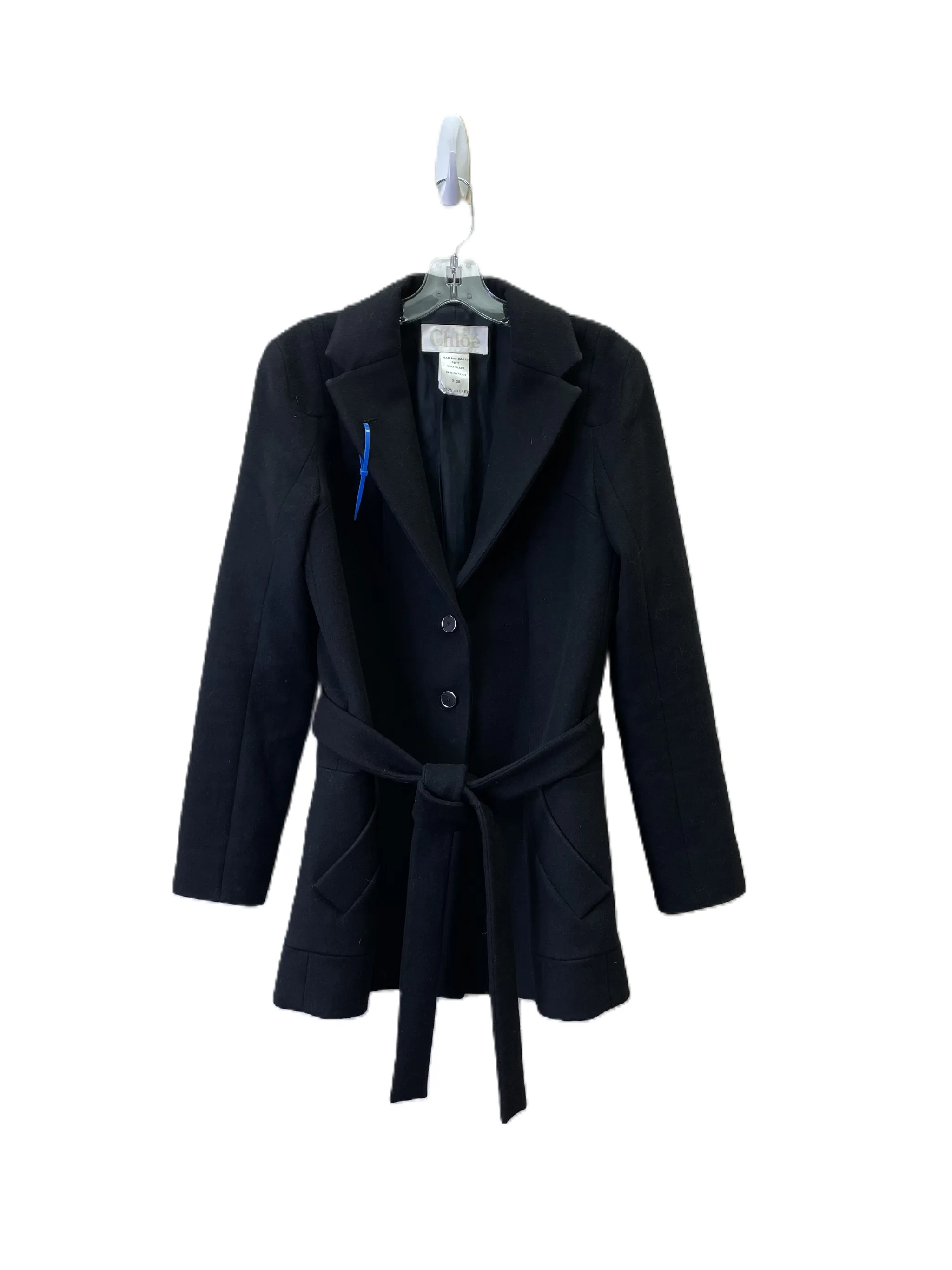 Chloe Black Coat Size Small Premium Designer Luxury