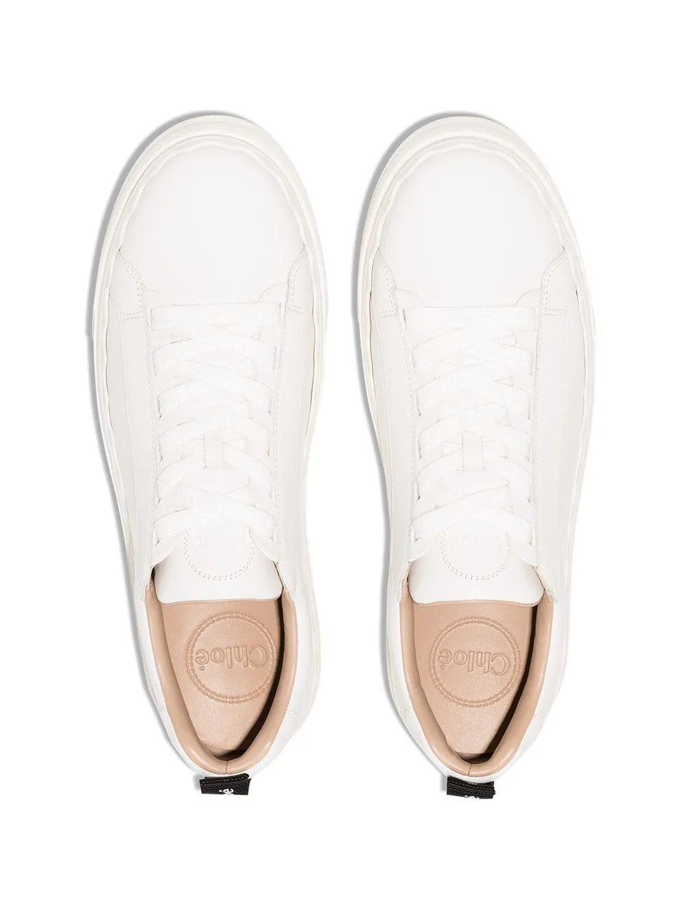 Chloè    Chloè Lauren Leather Sneakers