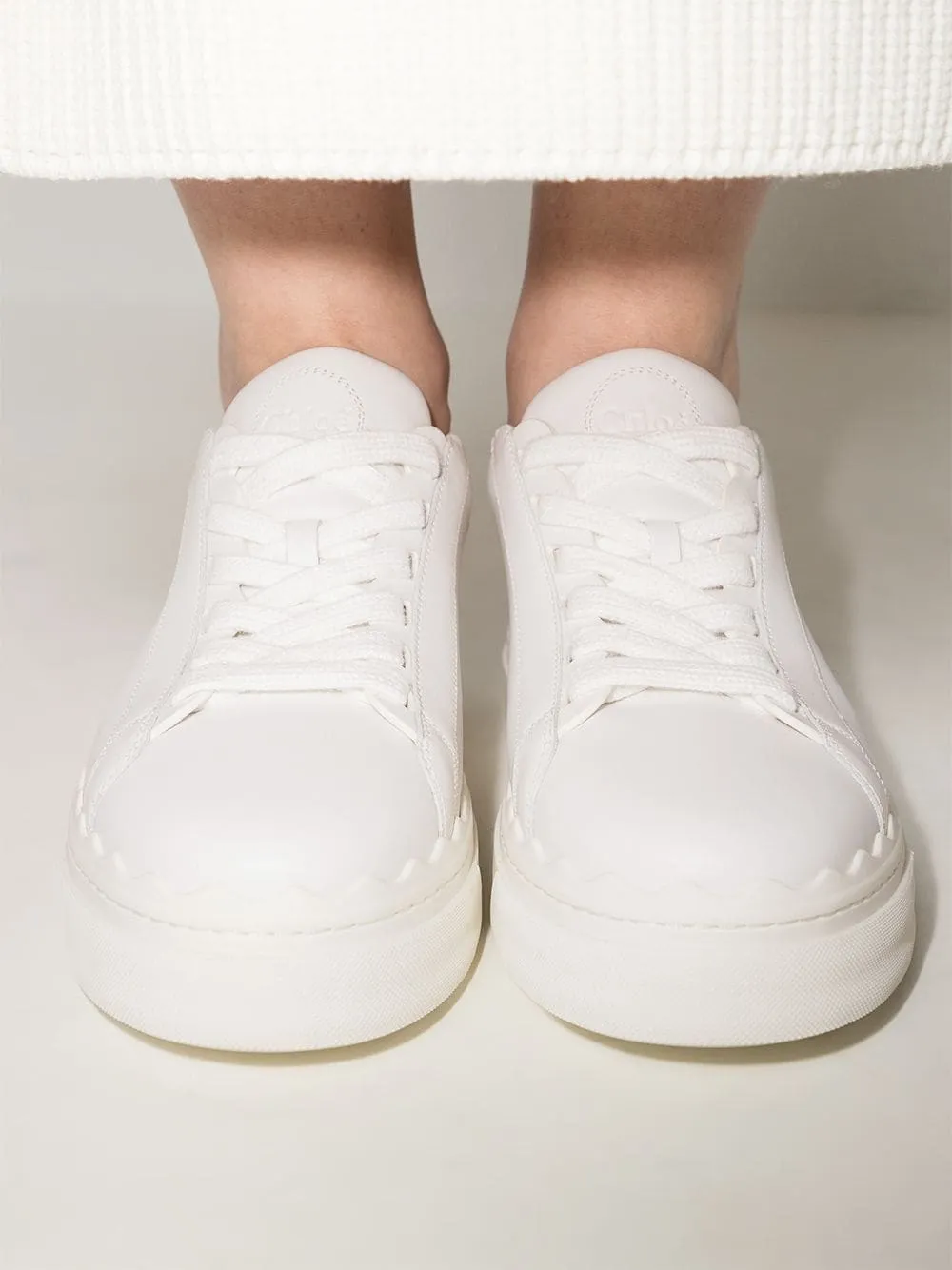 Chloè    Chloè Lauren Leather Sneakers