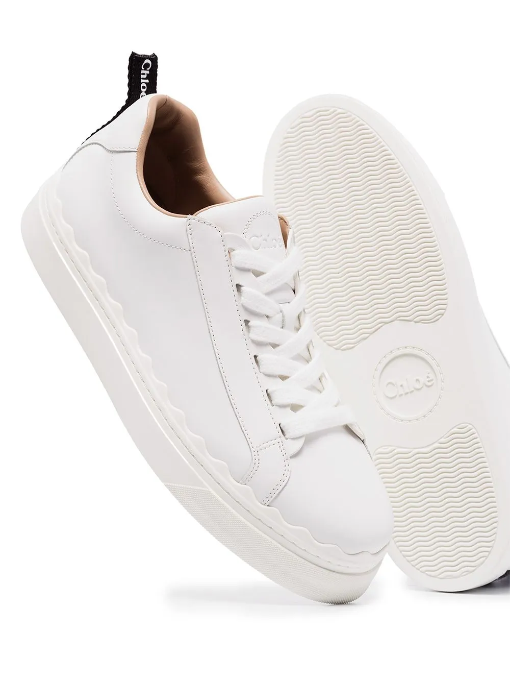 Chloè    Chloè Lauren Leather Sneakers