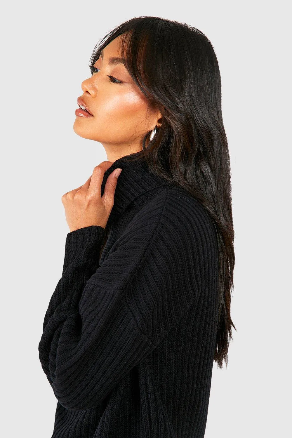 Chunky Soft Knit Roll Neck Jumper - Jumpers & Cardigans - boohoo