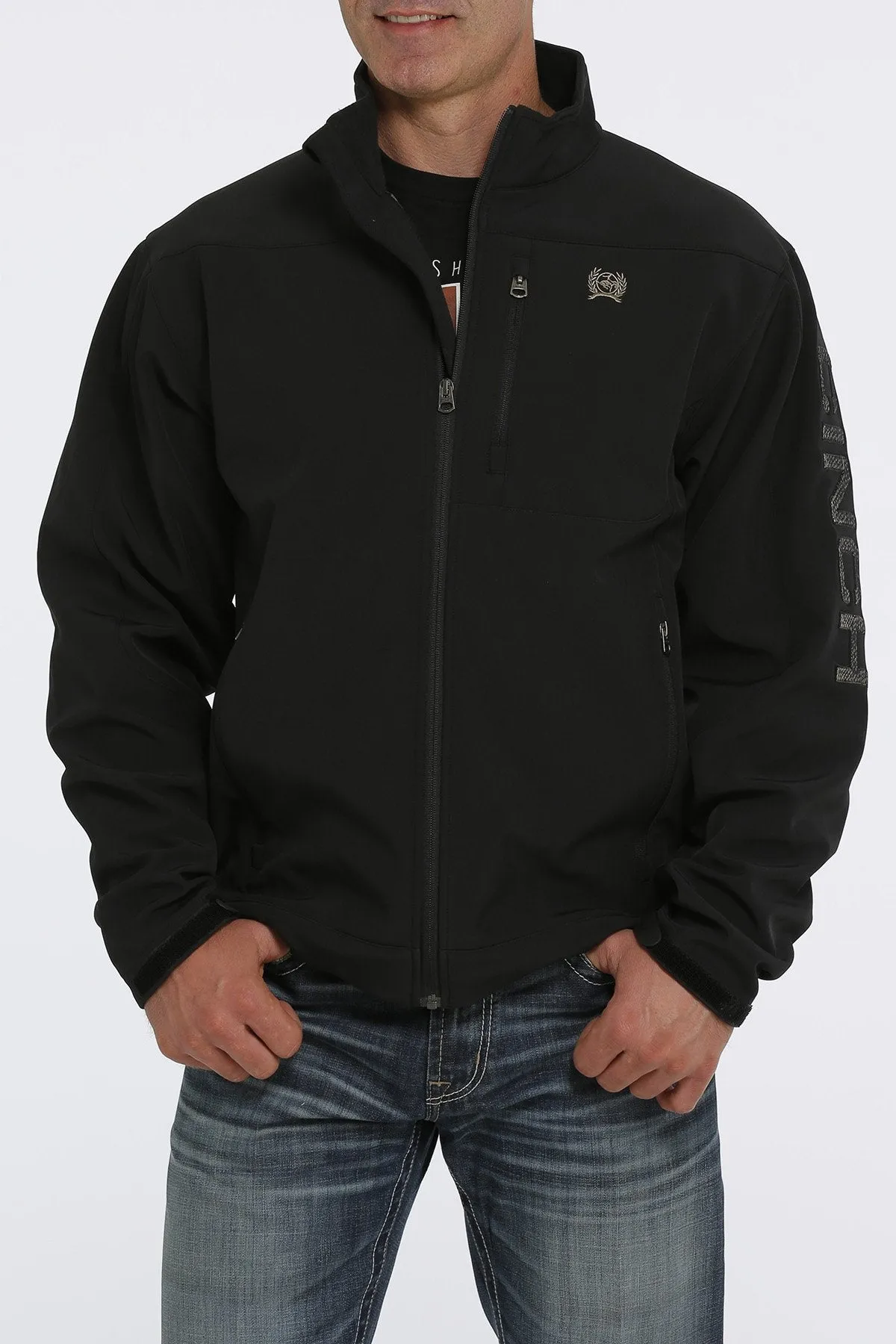 Cinch Men's Black Bonded Jacket with Concealed Carry Pocket