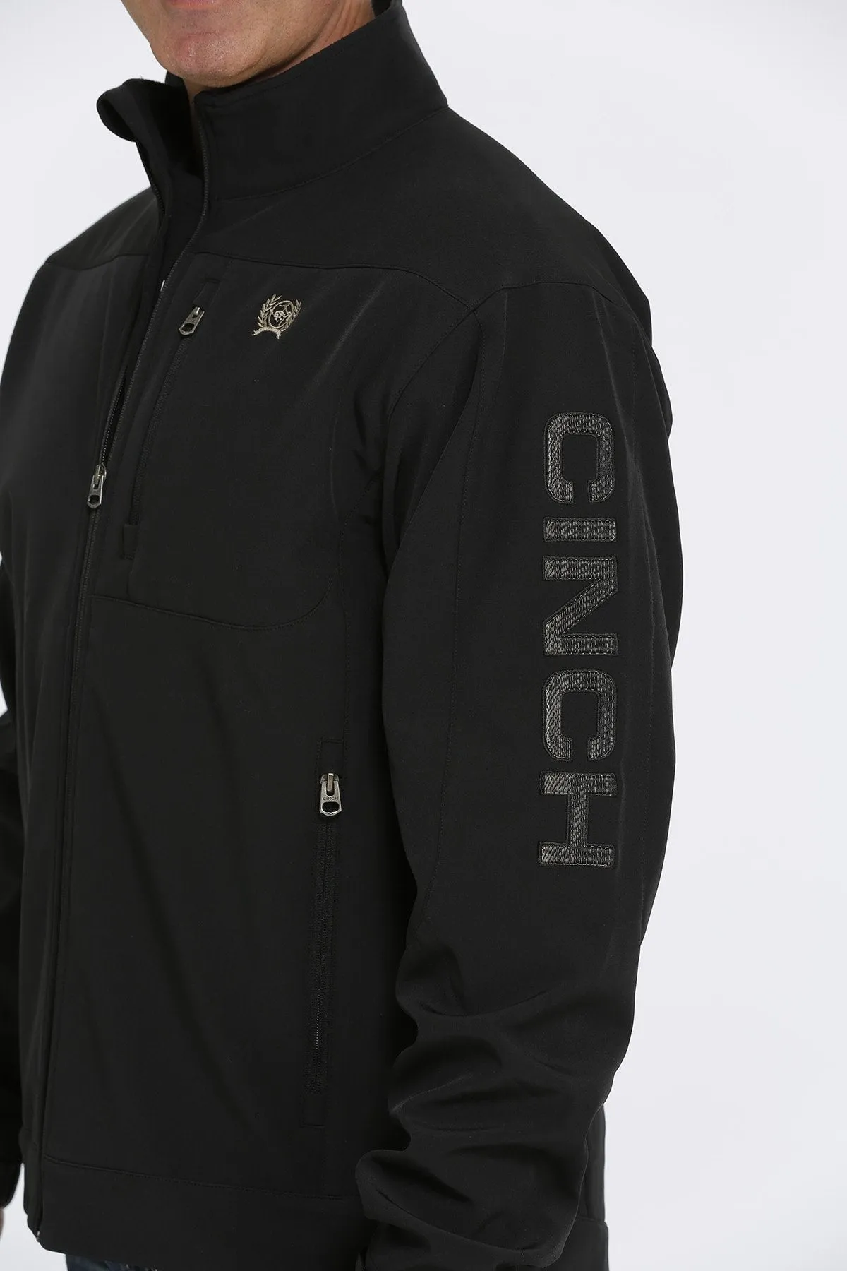 Cinch Men's Black Bonded Jacket with Concealed Carry Pocket