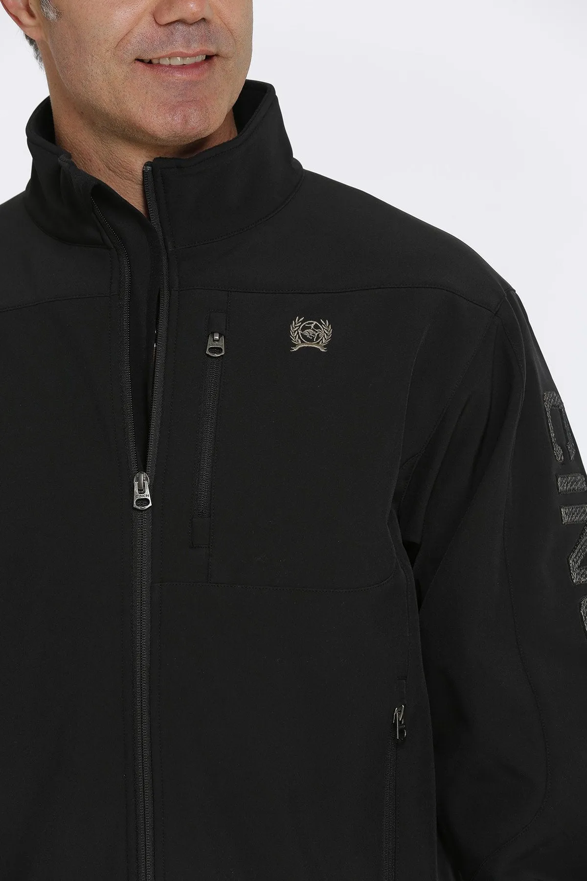 Cinch Men's Black Bonded Jacket with Concealed Carry Pocket