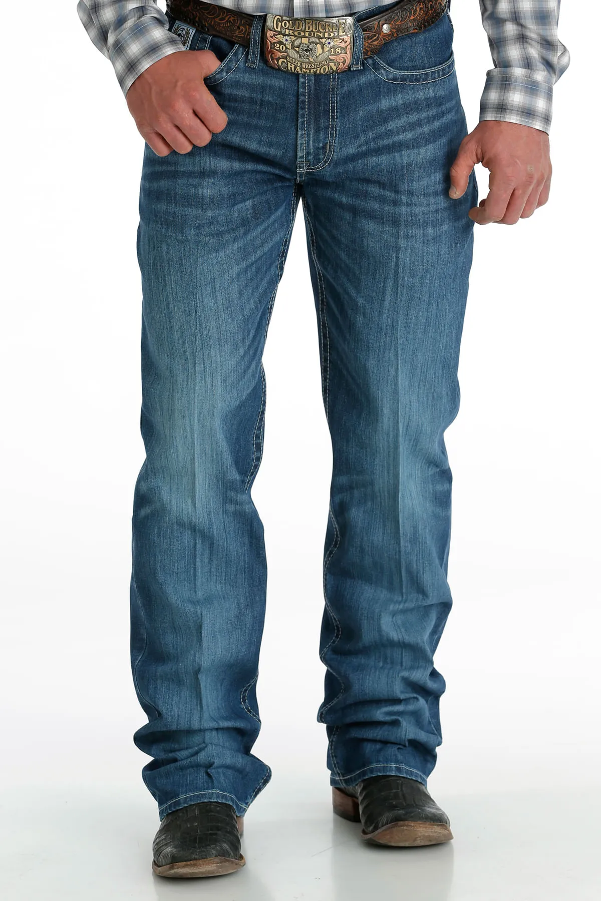 Cinch Men's Loose Fit White Label Denim Jeans