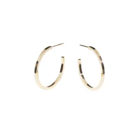 Circular hoop earrings