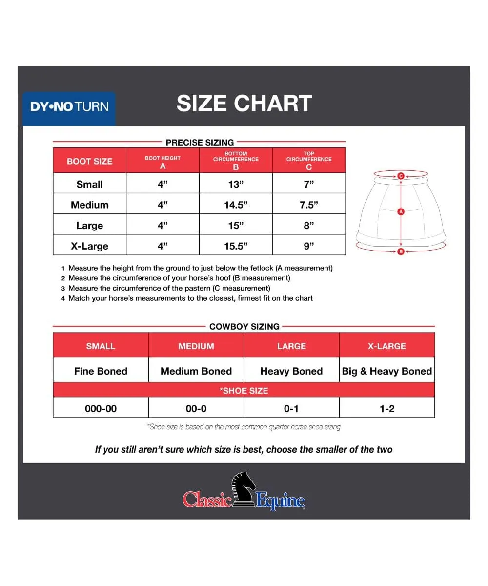 Classic Equine Dyno Turn Bell Boots