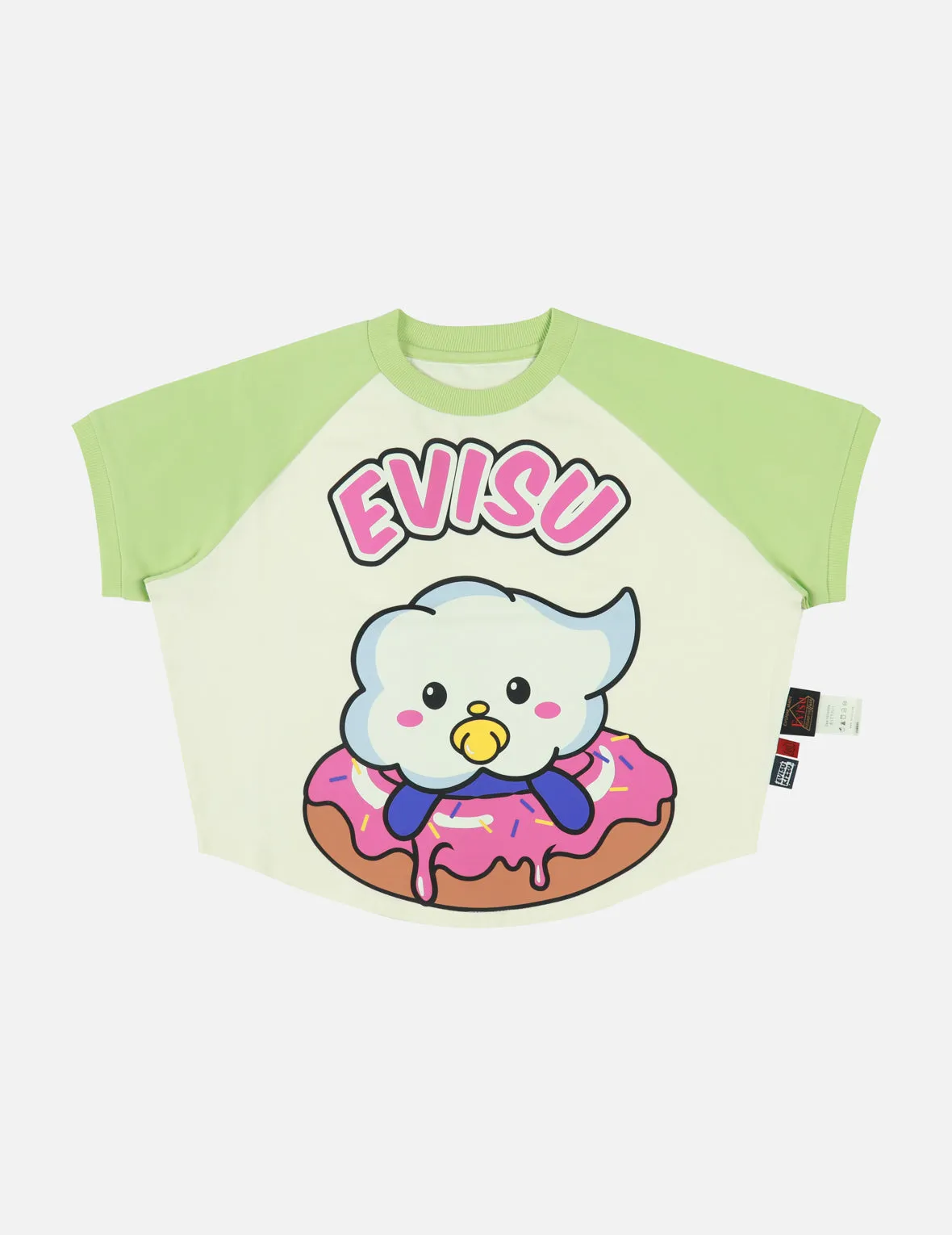 Cloud Donut and Logo Print Regular Fit T-shirt