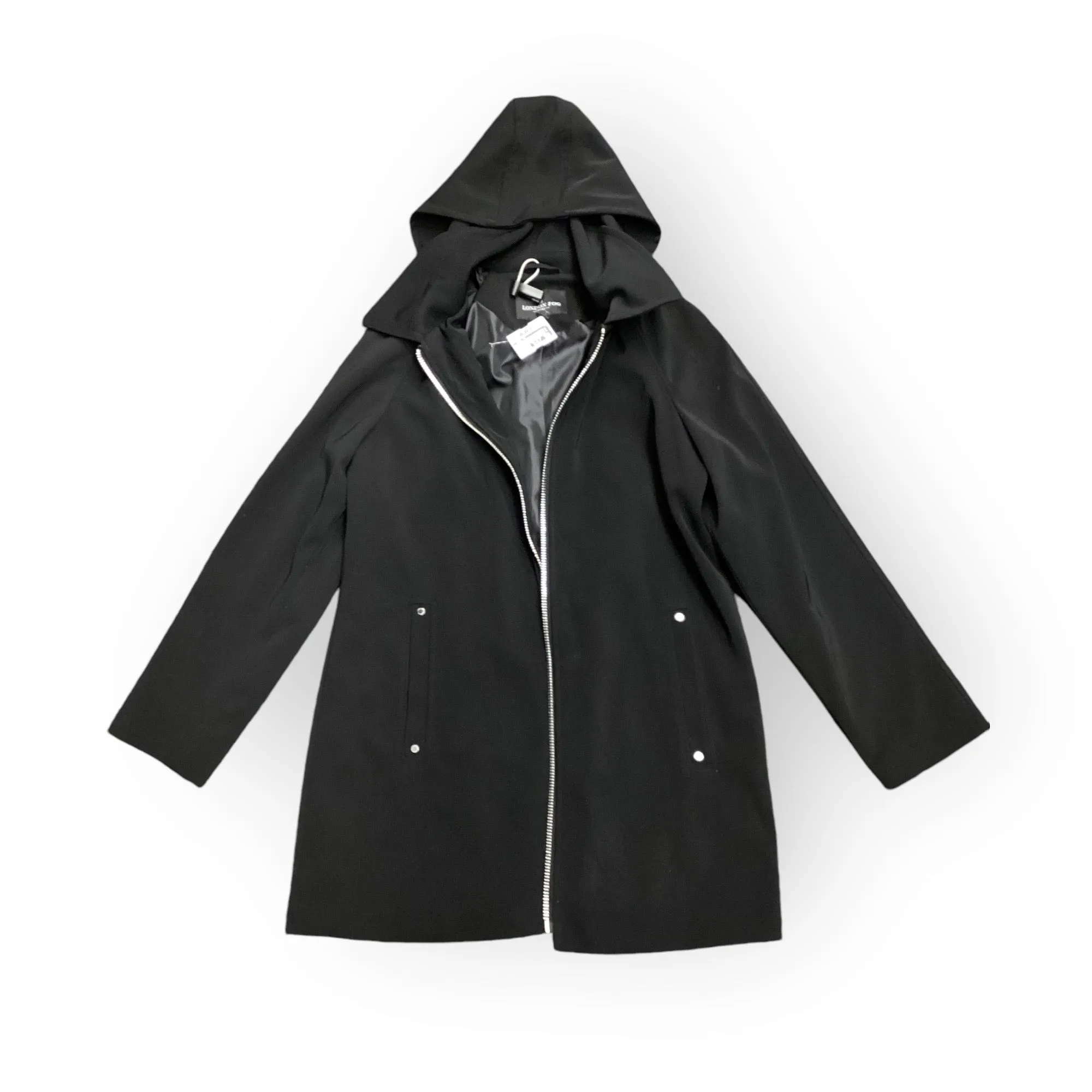 London Fog Black Coat Size L