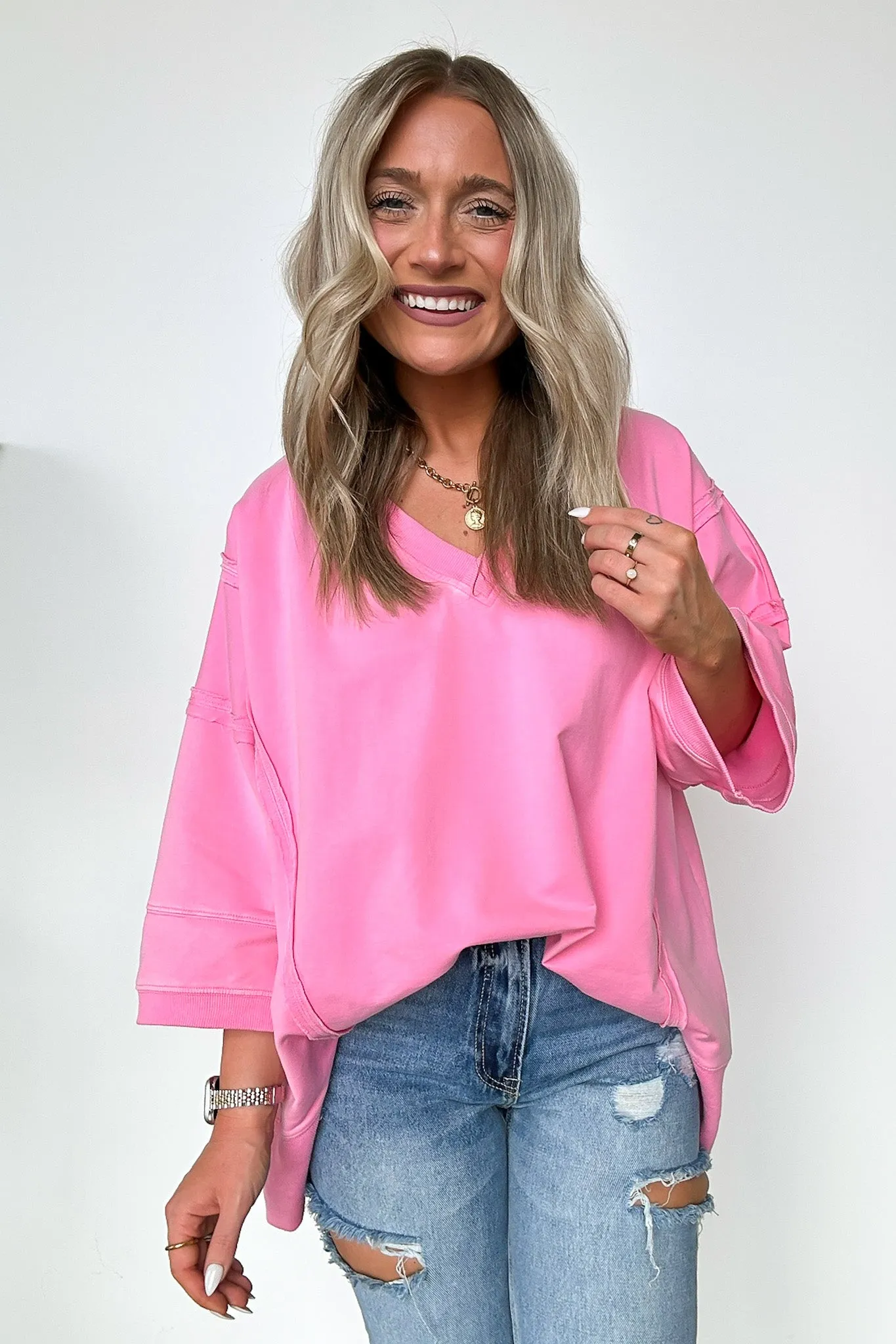 Cohen Relaxed Fit V-Neck Top