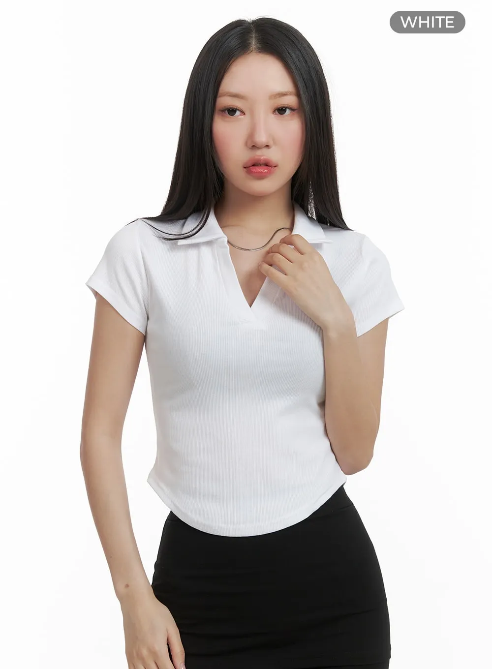 Crop Top with Collar - CA409