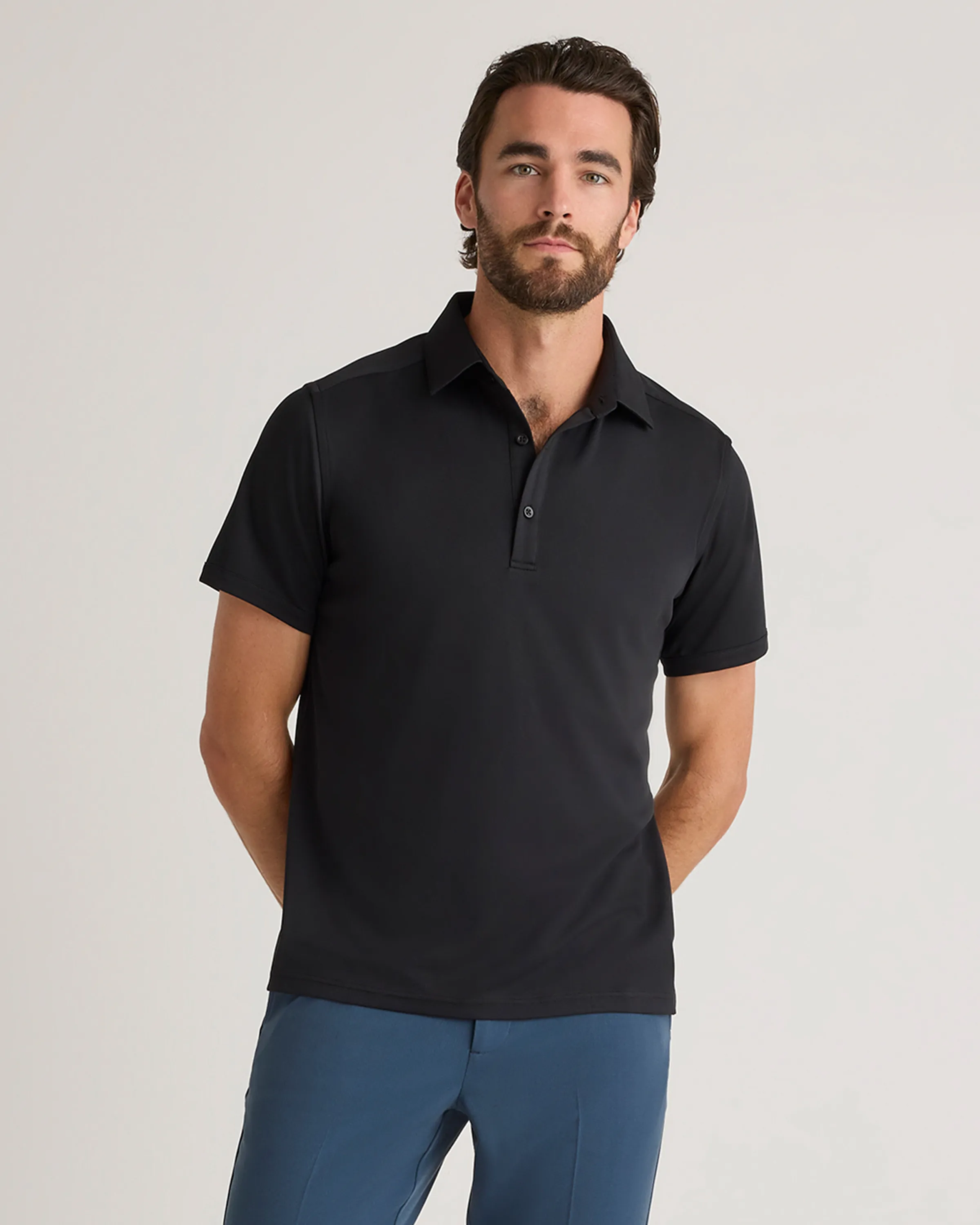 Commuter Stretch Pique Polo