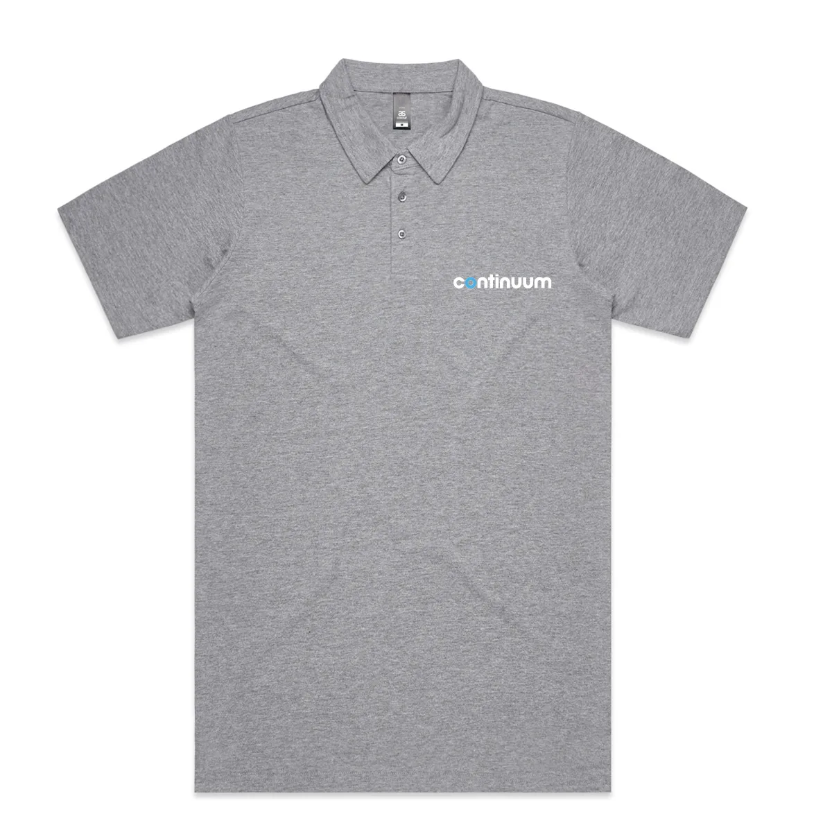 Logo Polo in Athletic Heather by Continuum