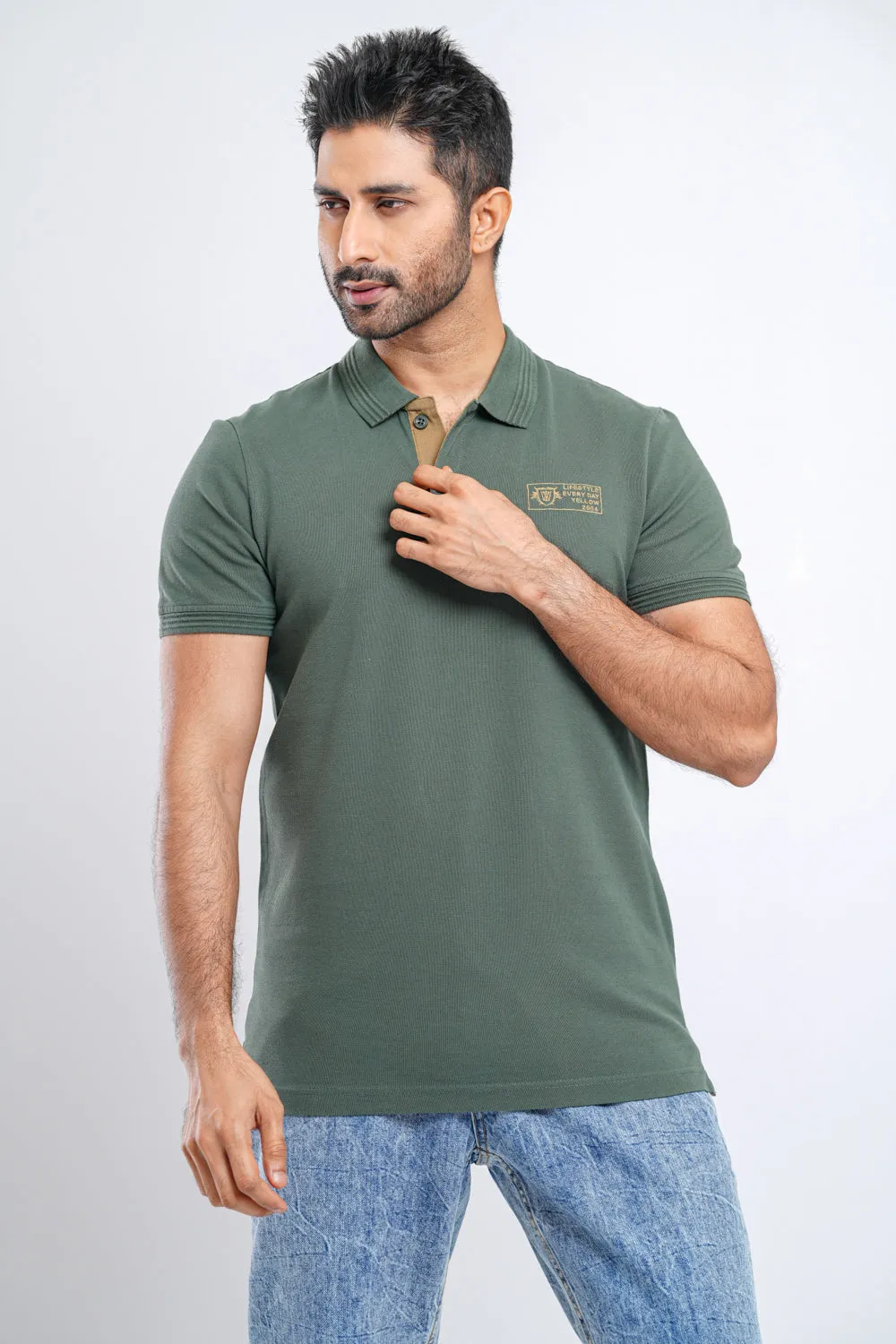 Cotton Pique Polo Shirt