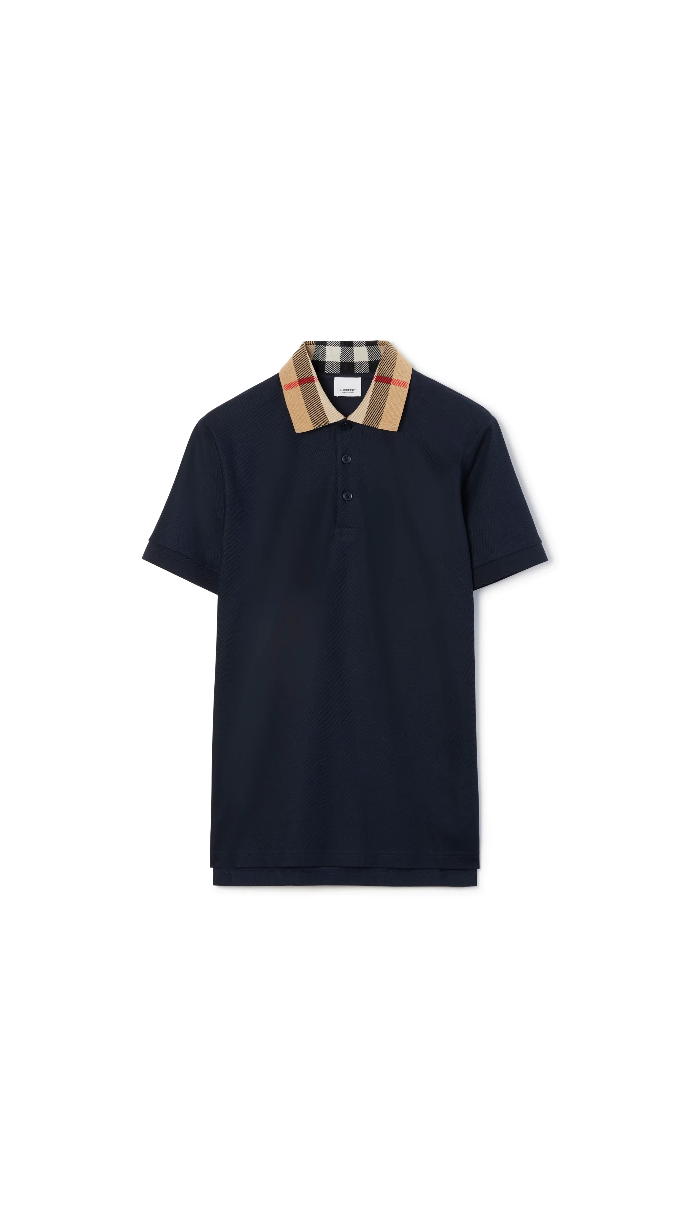 Smoked Navy Cotton Polo Shirt