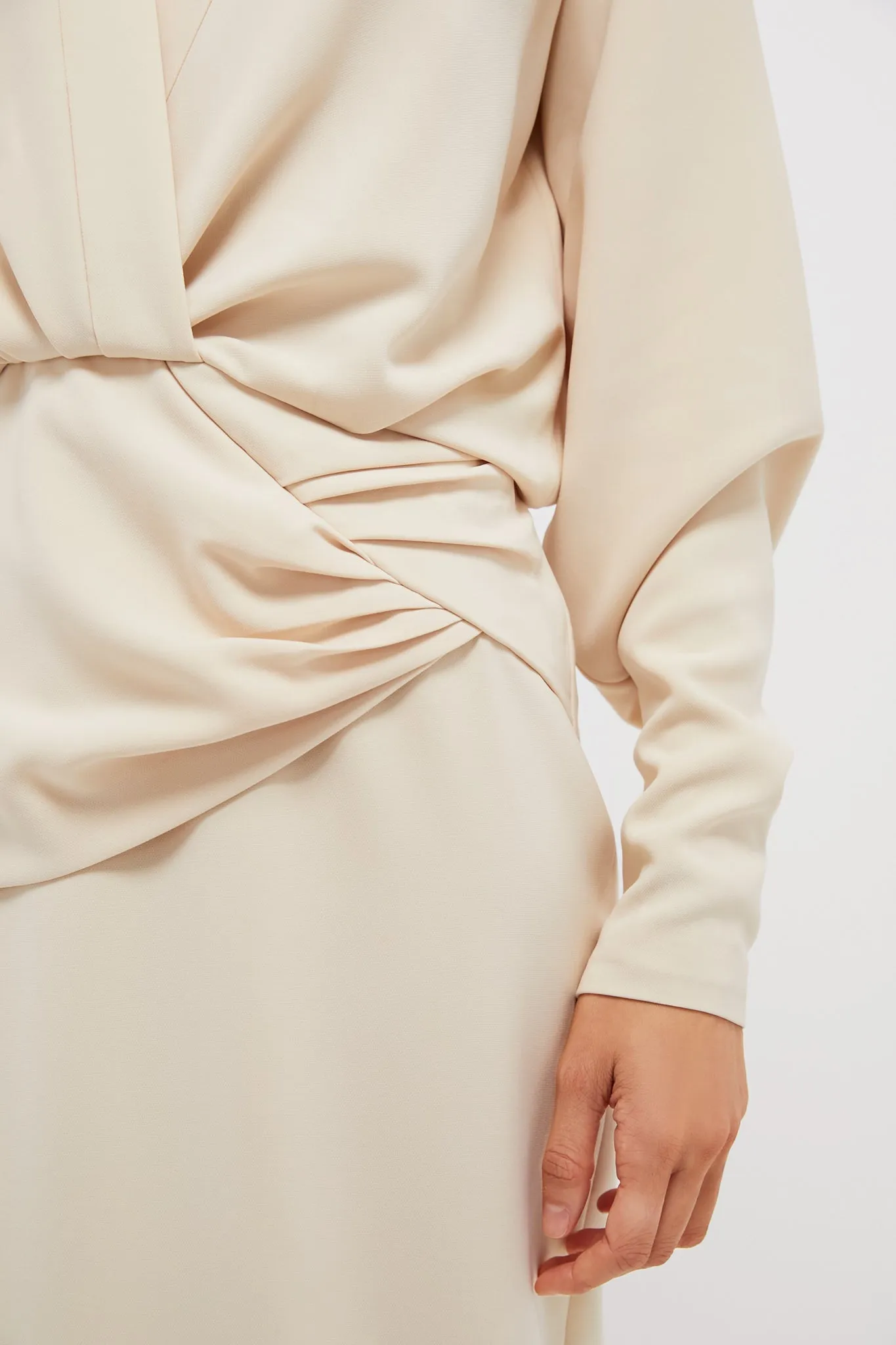 Cream Fraser Midi Dress