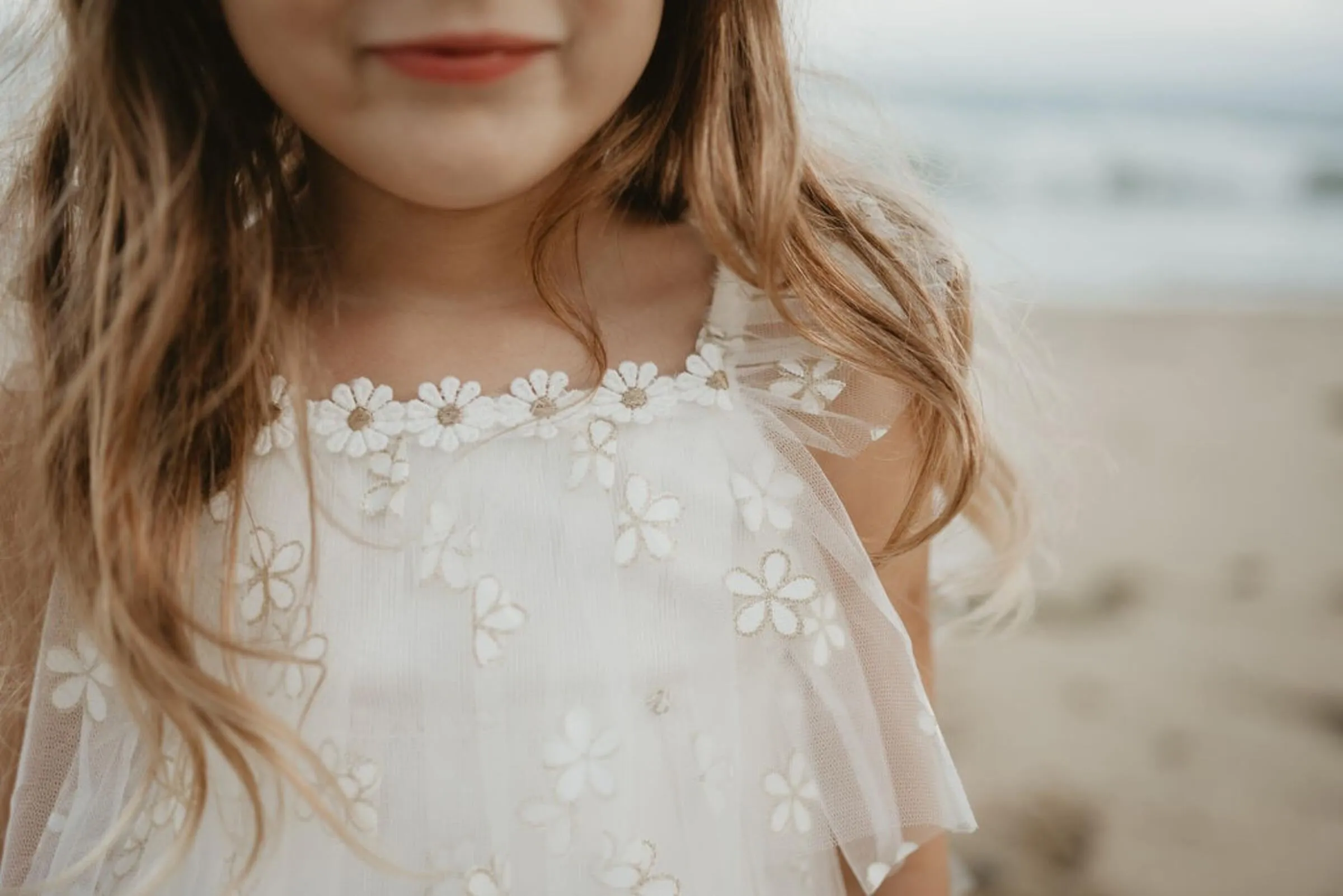 Daisy Layered Tulle Dress | Ivory