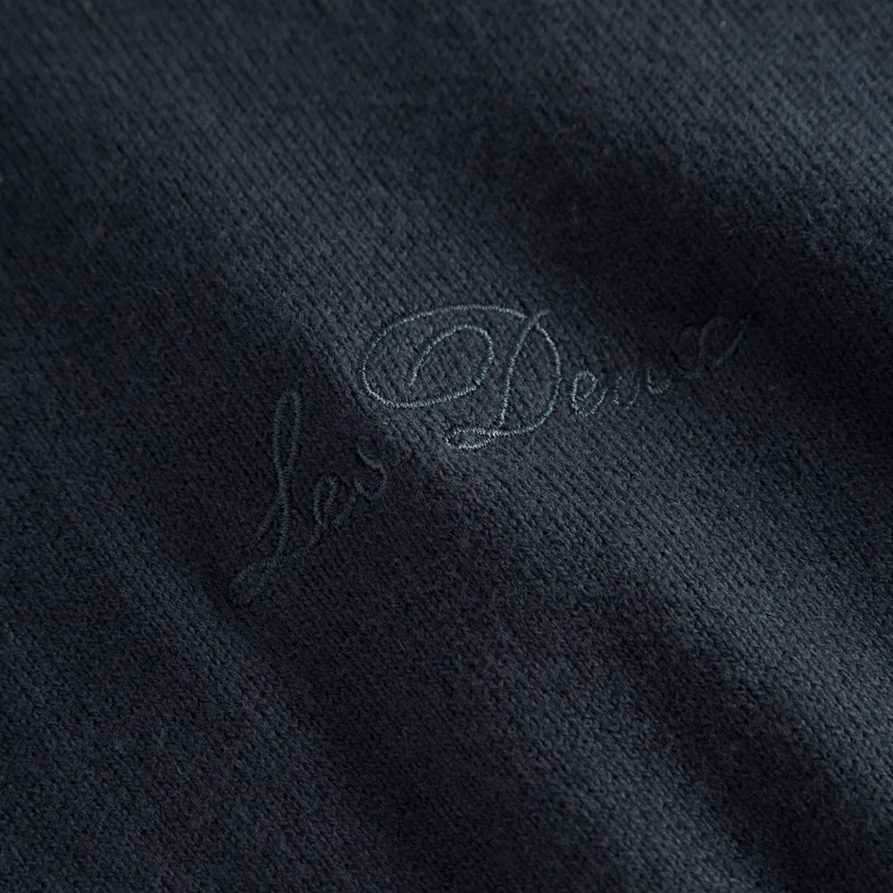 Dark Navy Frankie Cashton Knit Polo Shirt