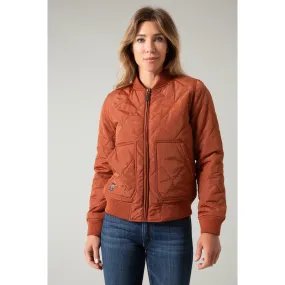 Dark Rust Marinos Bomber Jacket for Women by Kimes Ranch