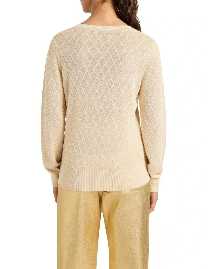 Daylight Shimmer Knit in Gold