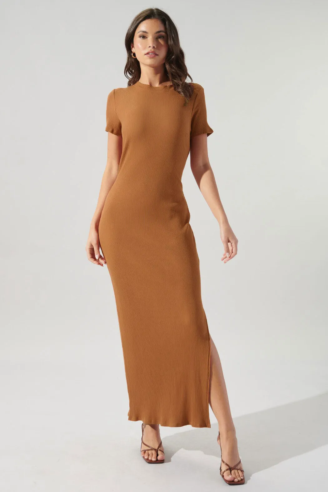 Delaney Ribbed Knit Maxi Dress