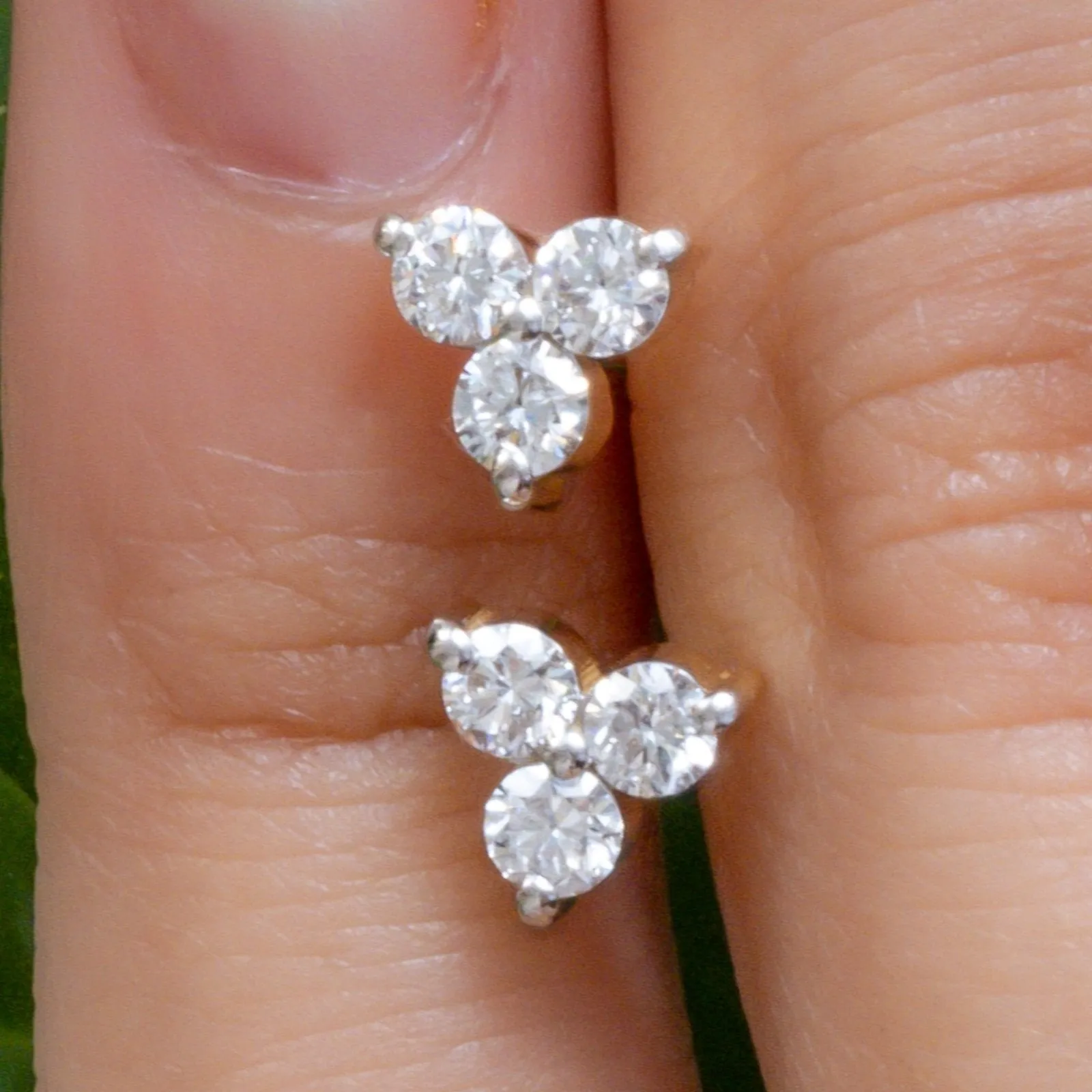 Diamond Cluster Earrings