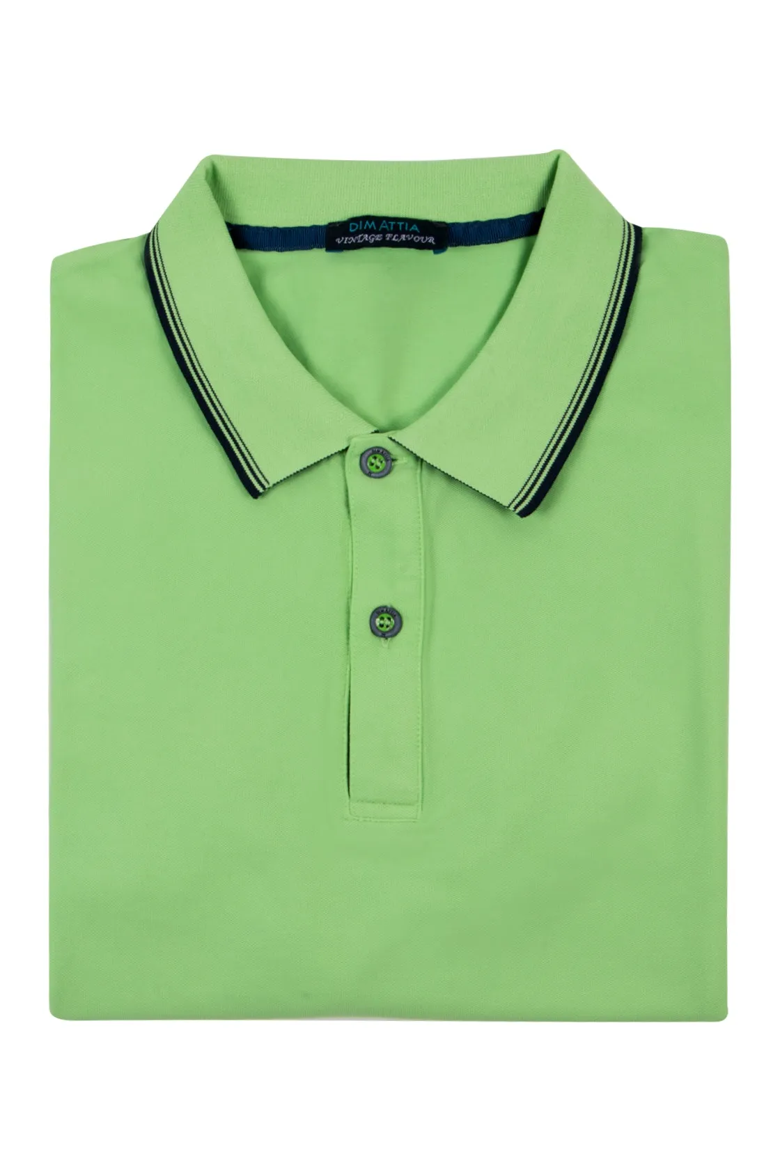 Dimattia Lime Knit Polo