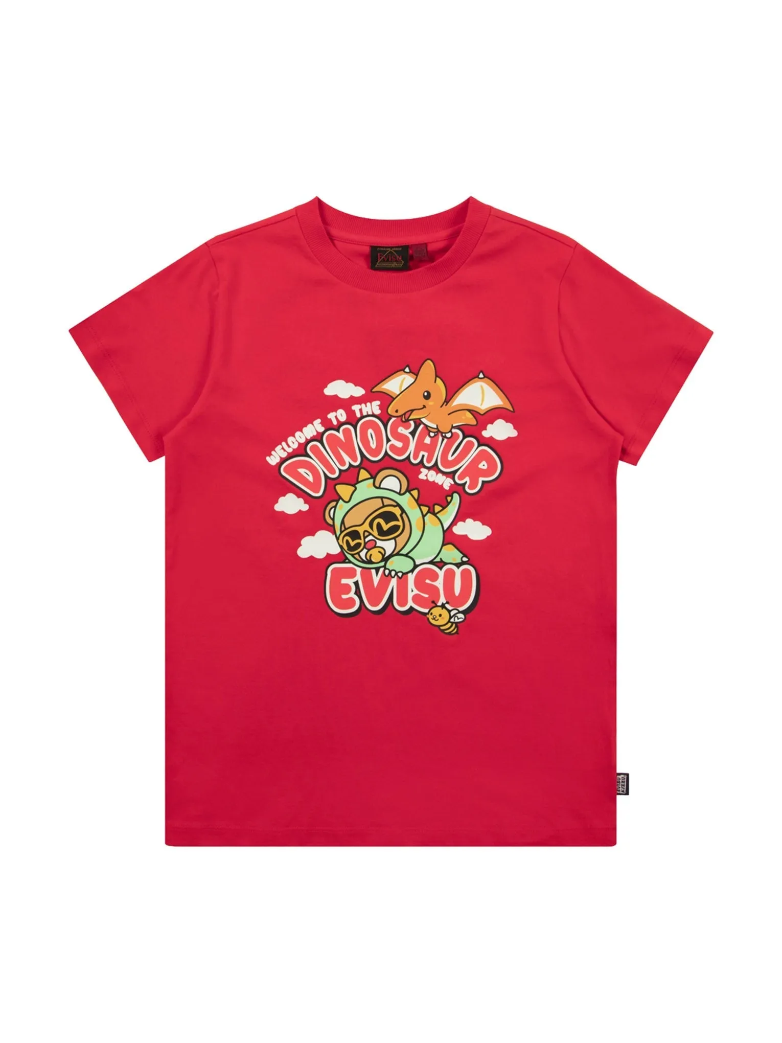 Dinosaur Bear Print Regular Fit T-Shirt