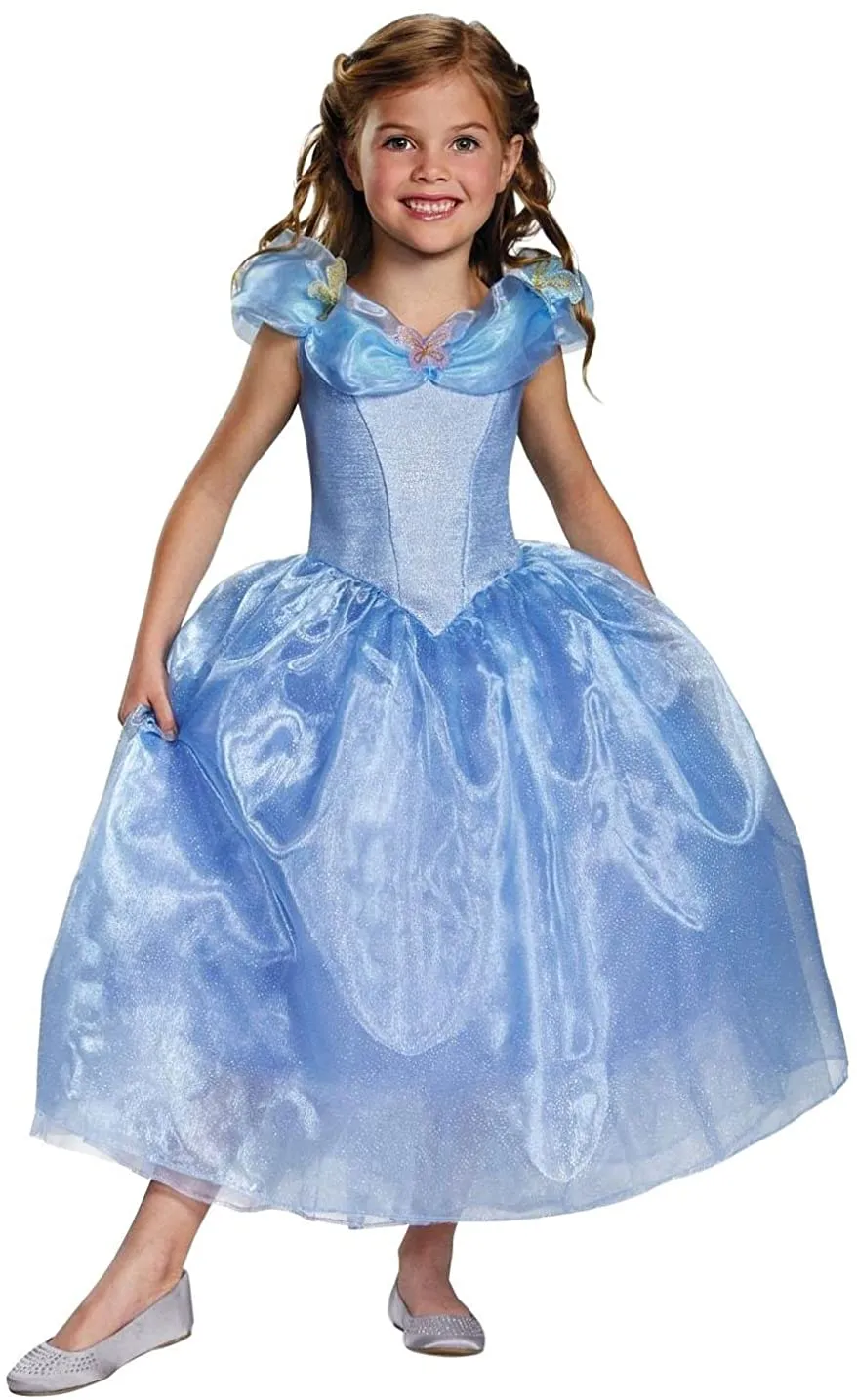 Disney Cinderella Movie Deluxe Costume for Kids, Large (10-12)