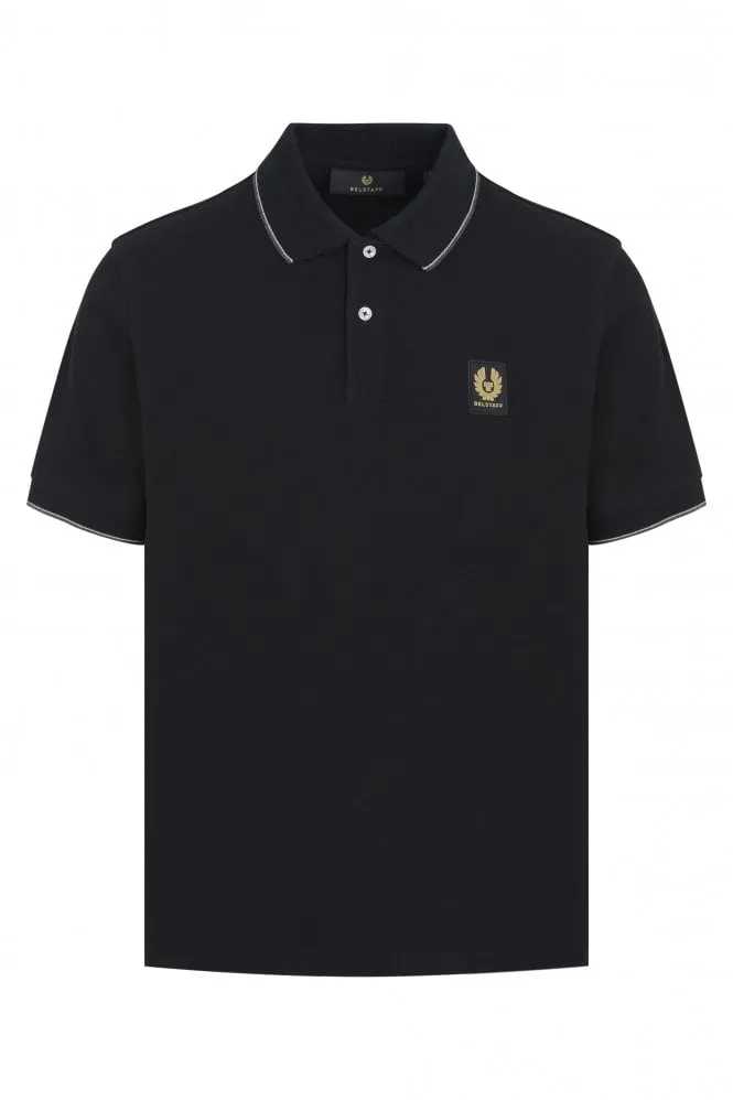 Double Tipped Polo Black 