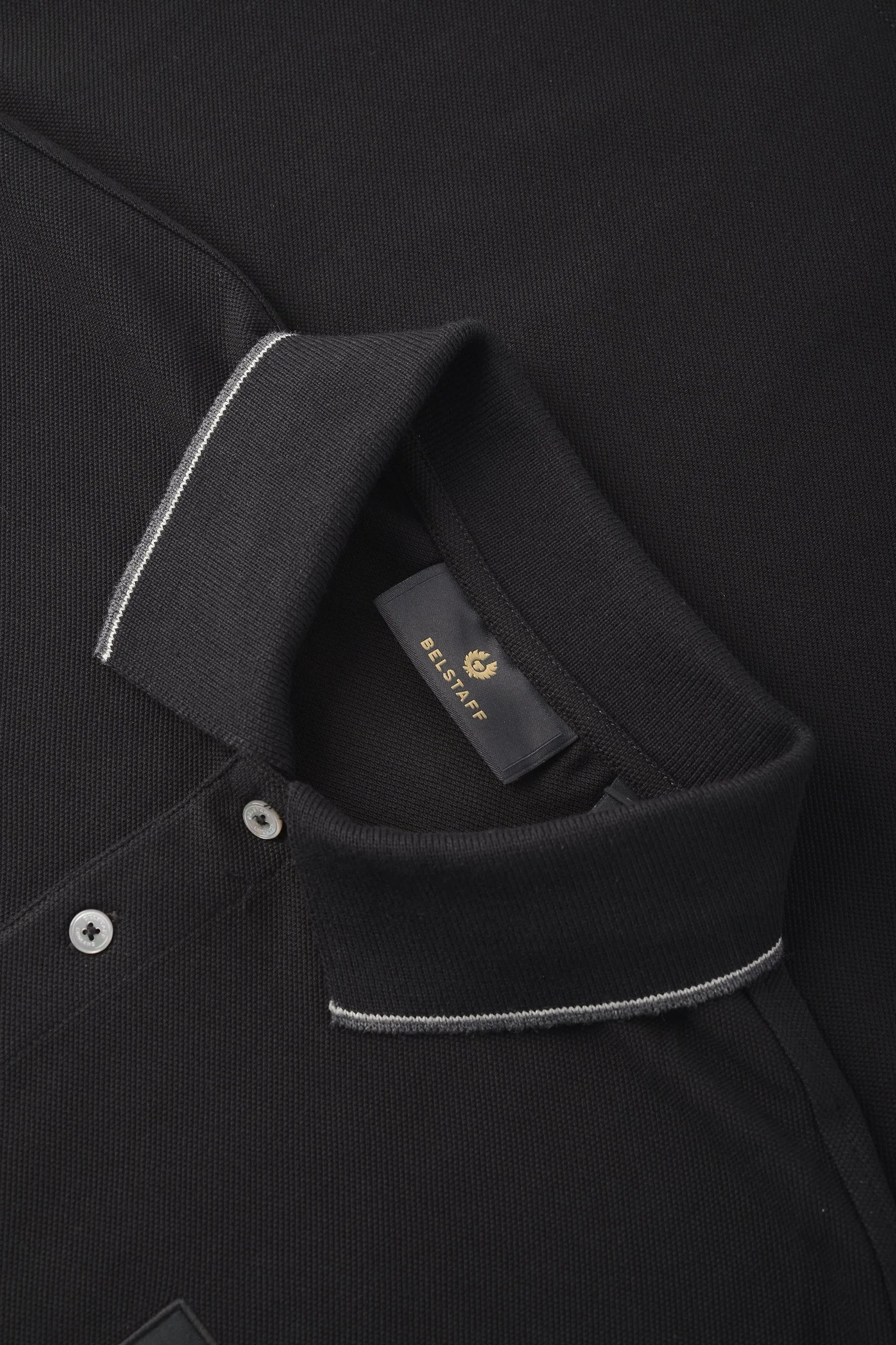 Double Tipped Polo Black 