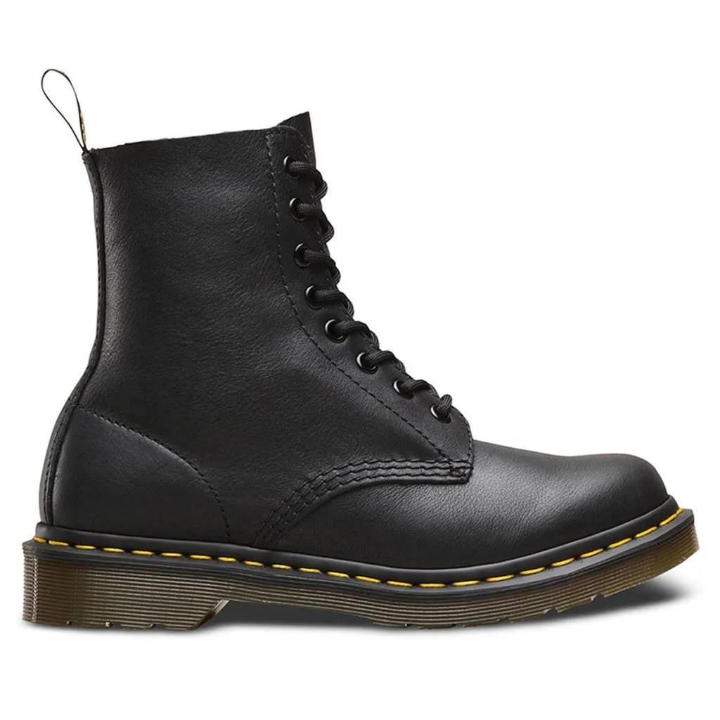 Dr. Martens Pascal 8 Eyelet Virginia Black Womens Boots - UK 6.5