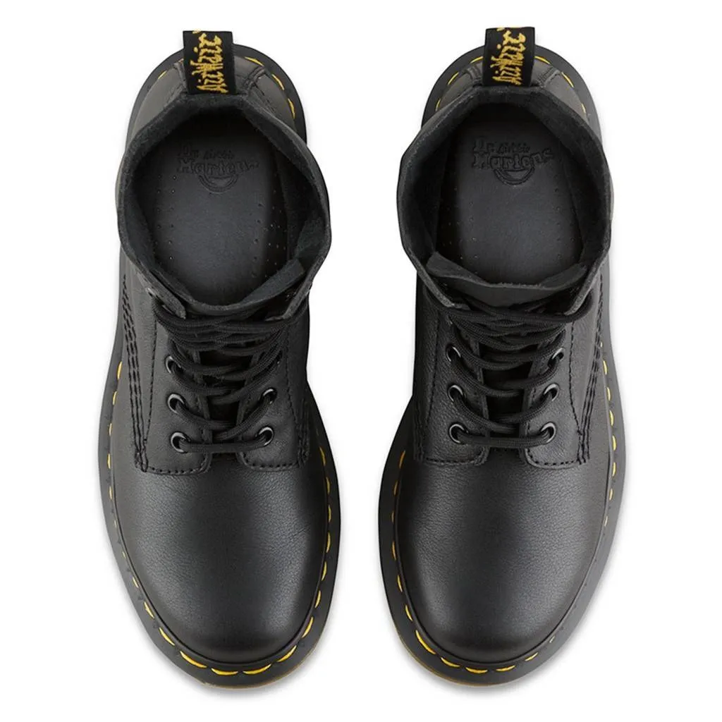 Dr. Martens Pascal 8 Eyelet Virginia Black Womens Boots - UK 6.5