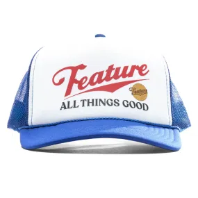 Trucker Hat Royal White