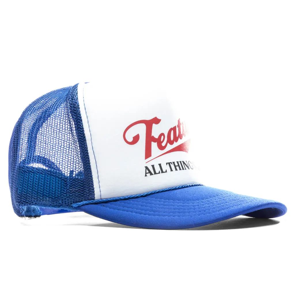 Trucker Hat Royal White